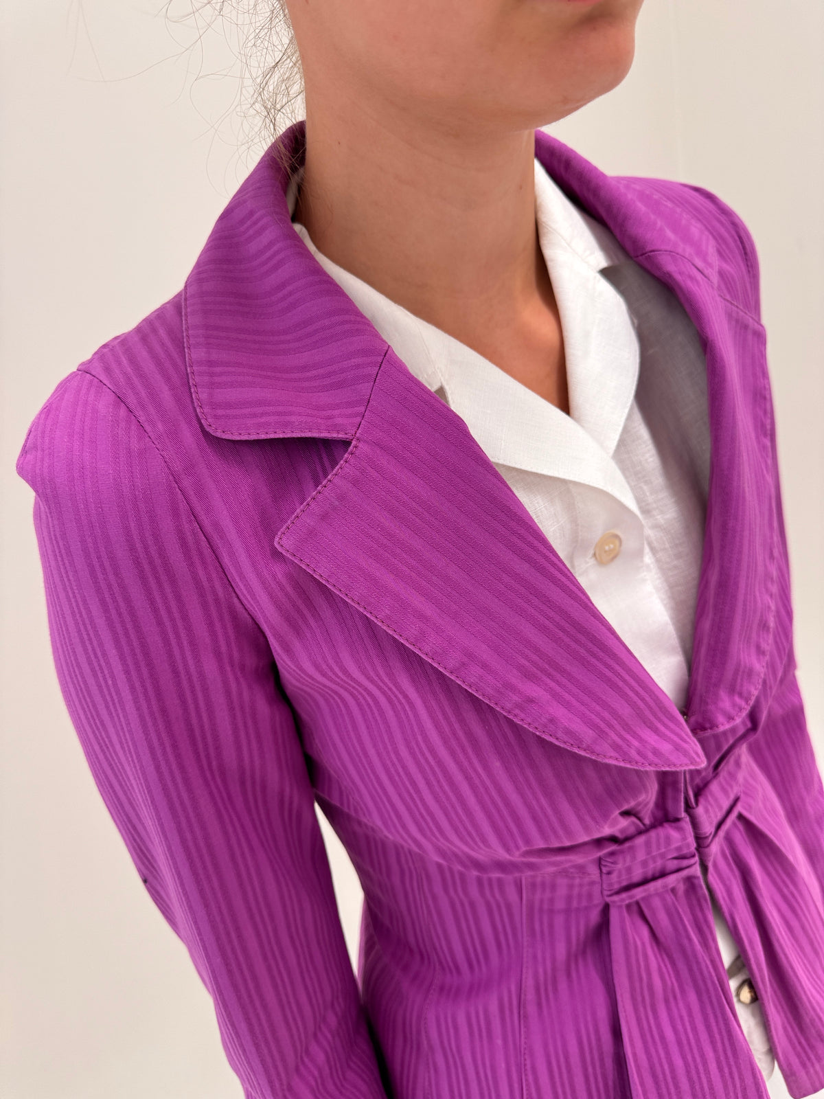 Sacou vintage ultra cambrat Luisa Spagnoli nou cu etichetă