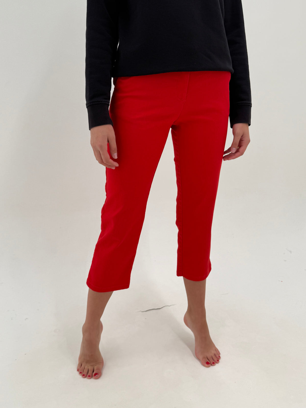 Pantaloni Calvin Klein din bumbac gros ultra confort modelatori petite