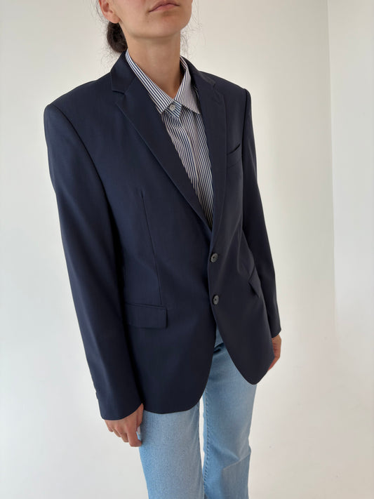 Sacou Navy Joop din stofita satinata super 100’s în croi actual de la zi la seară