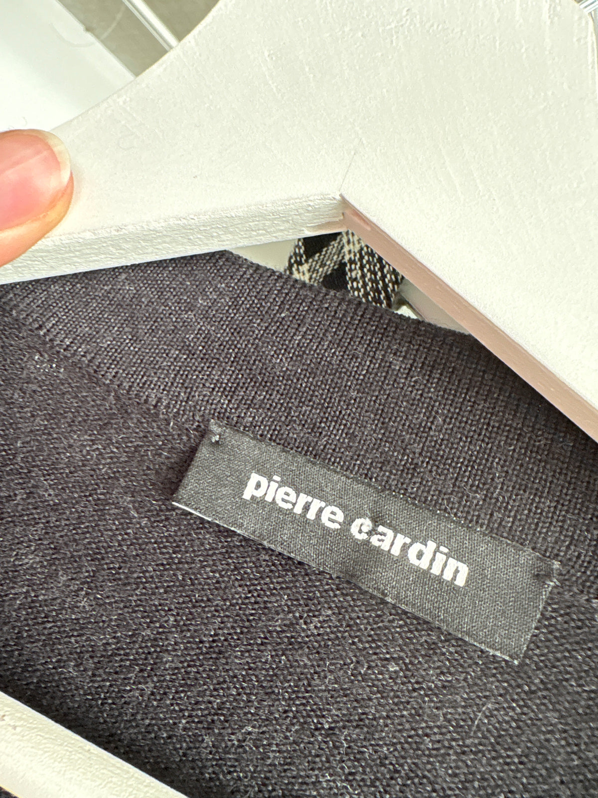 Cardigan tall Pierre Cardin Rin lana extrafina charcoal gray