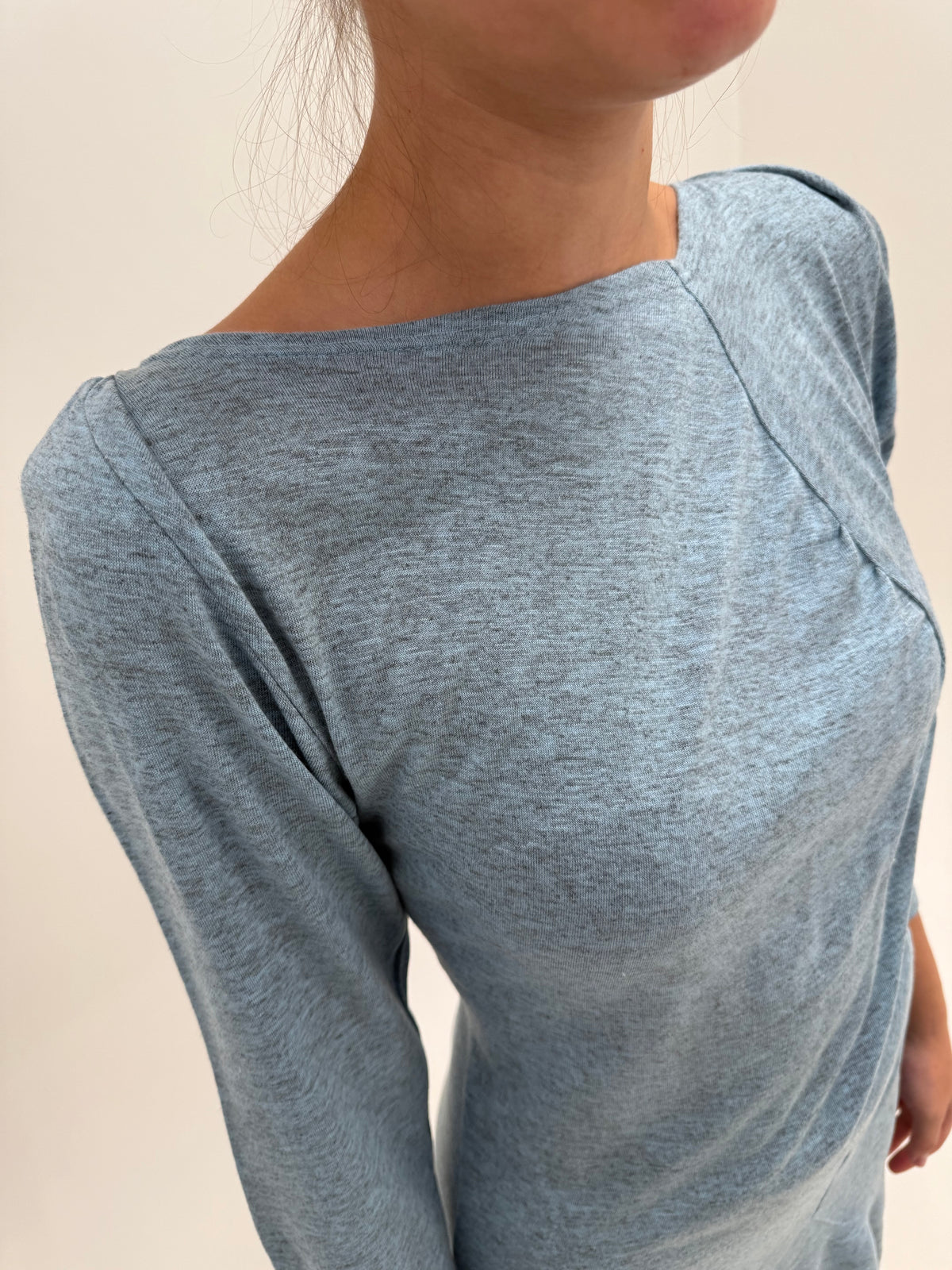 Rochii mermaid vintage noi din tricot extrafin pastelat din bumbac cu un touch de lana