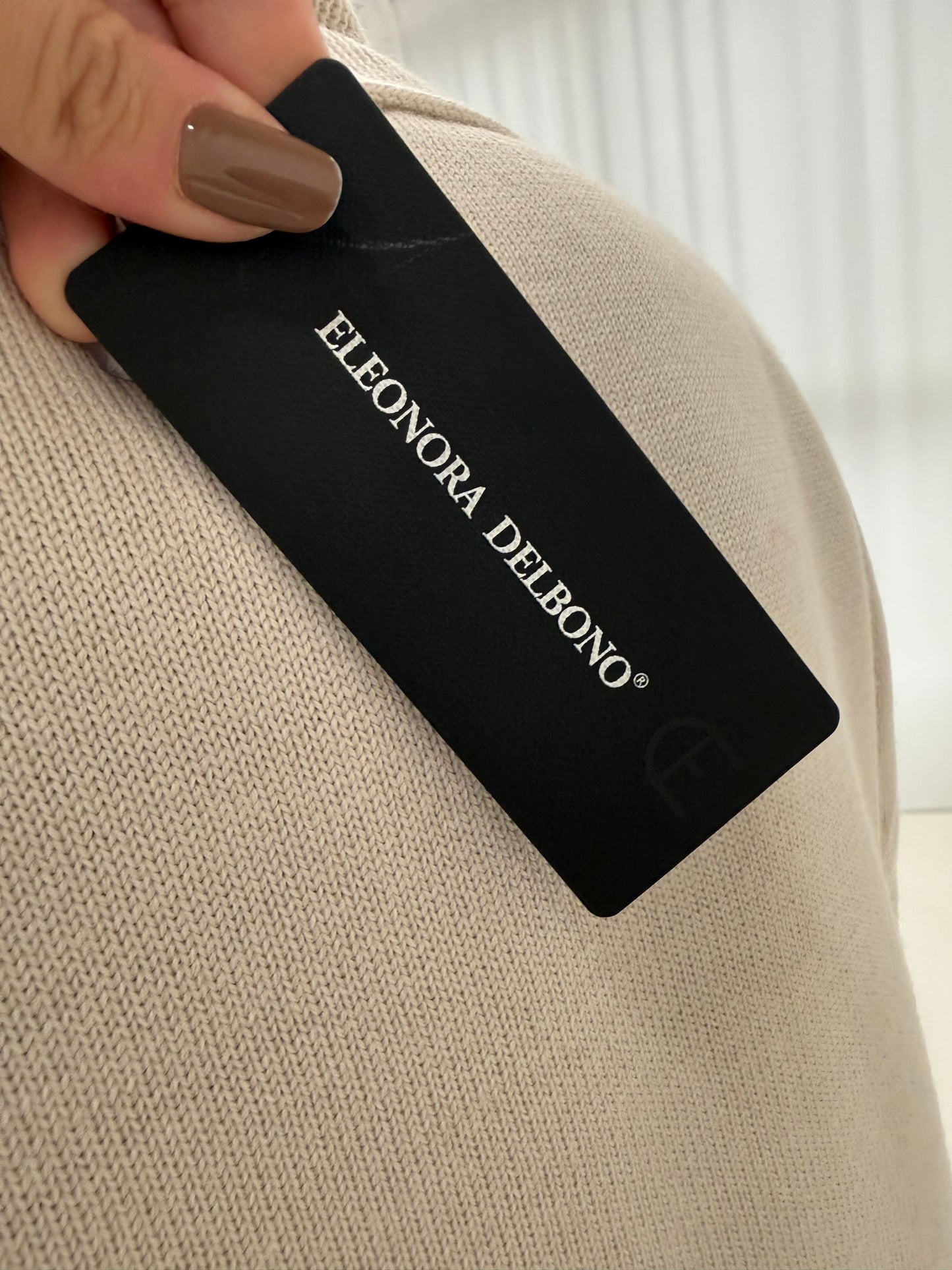 Cardigan nou italian off white din lana merino extrafina