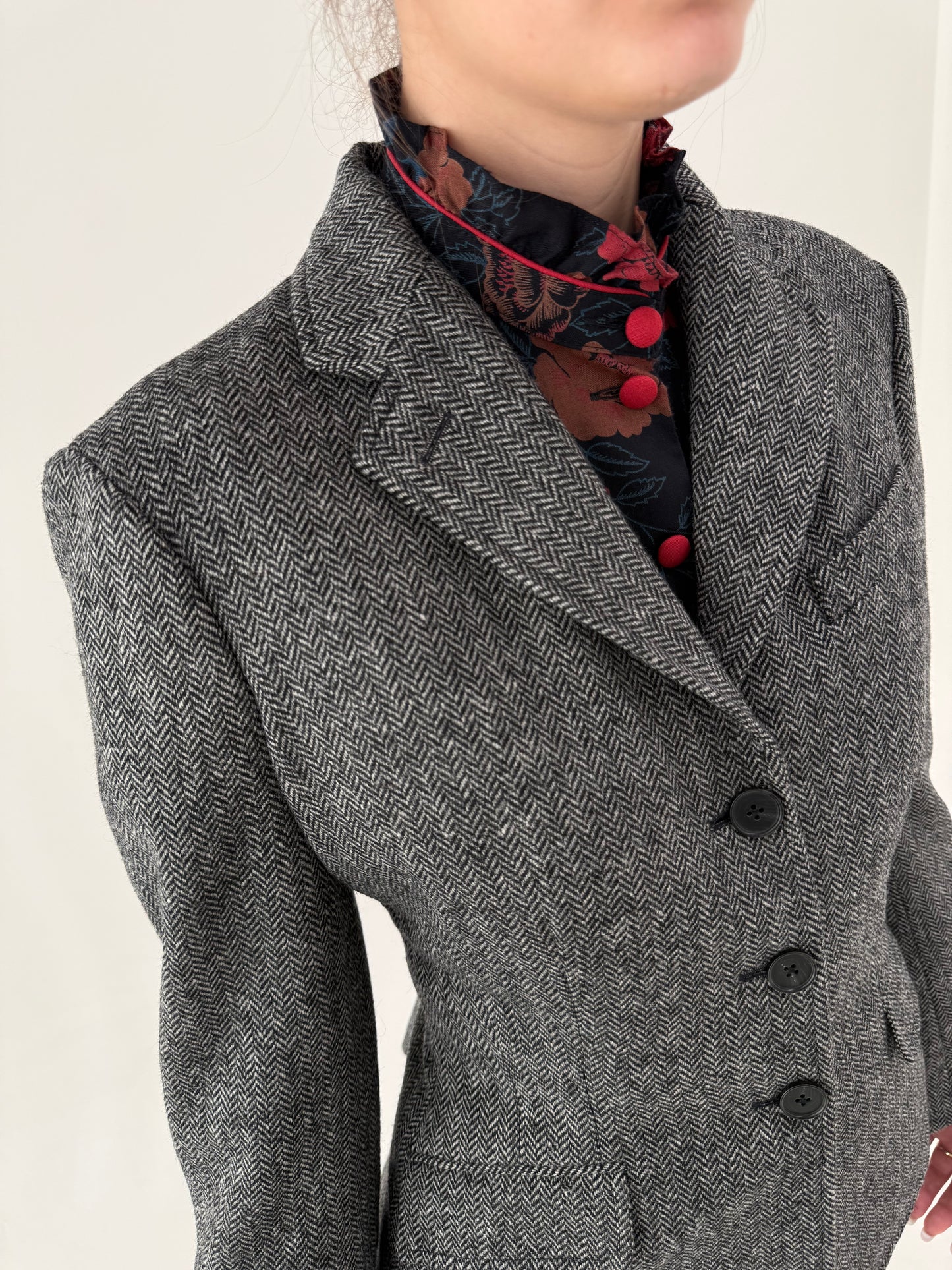 Sacou Ralph Lauren model iconic ‘single breasted herringbone’