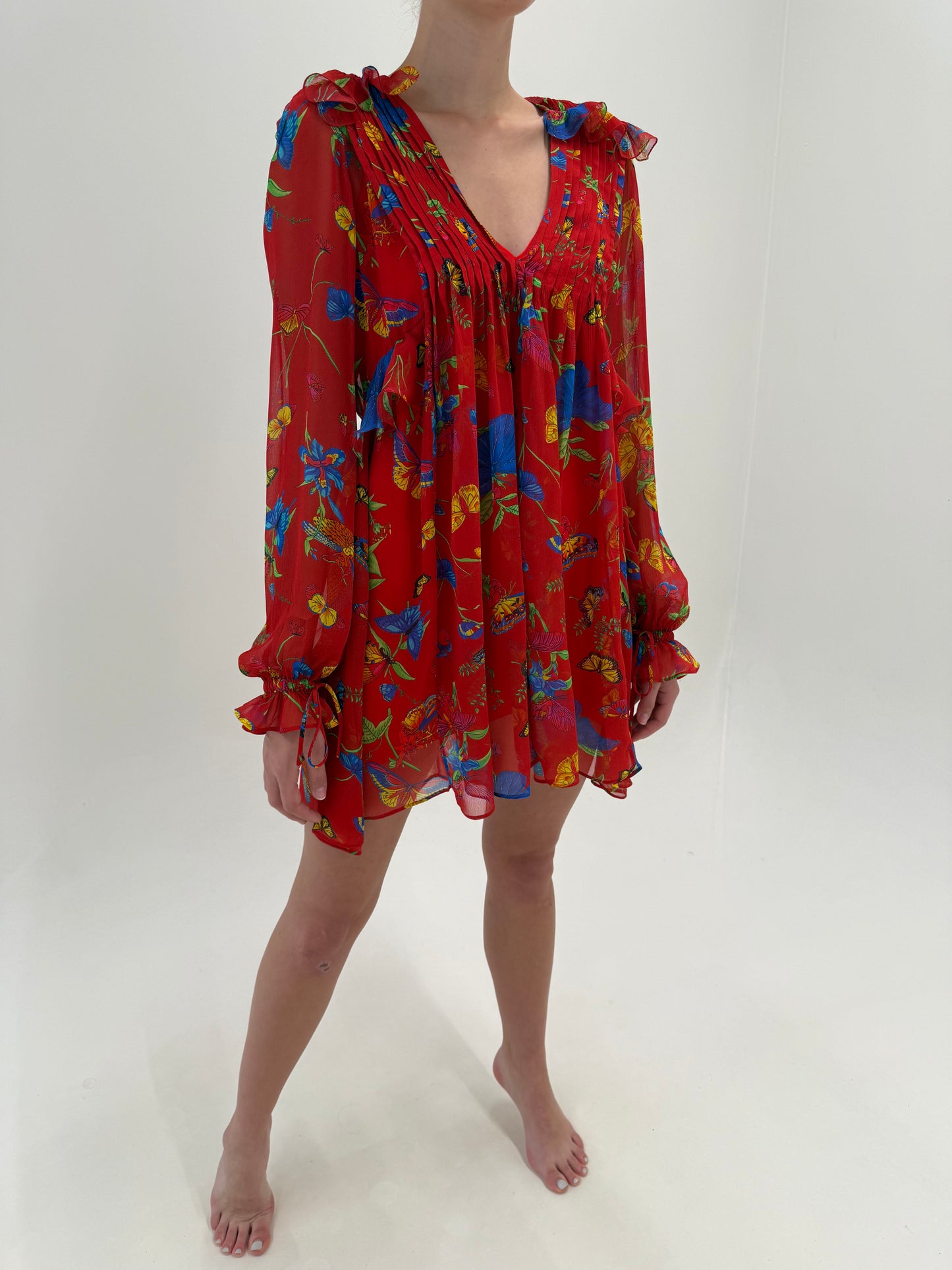 Rochie boho de brand luxury The Kooples super vaporoasă de la zi la seară