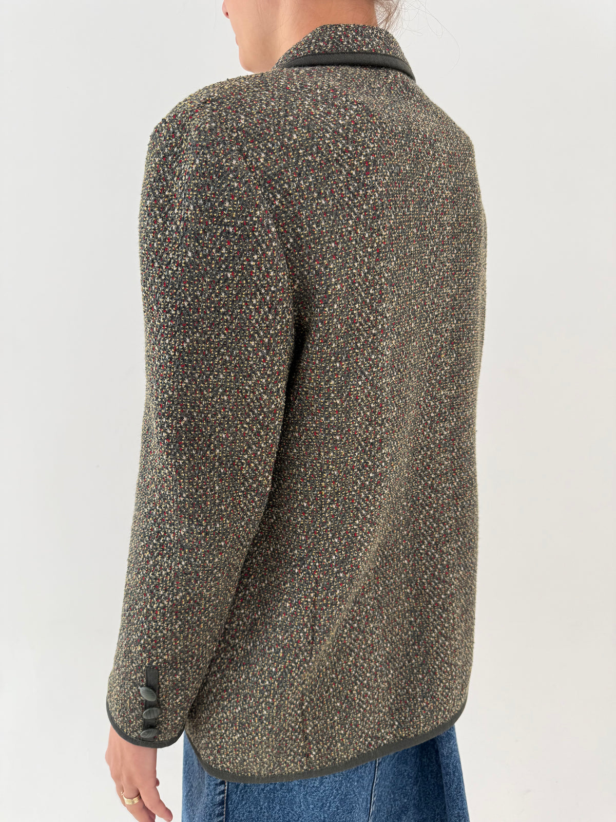 Sacou de brand luxury italian Liola ultra confort din boucle superb de lana cu angora