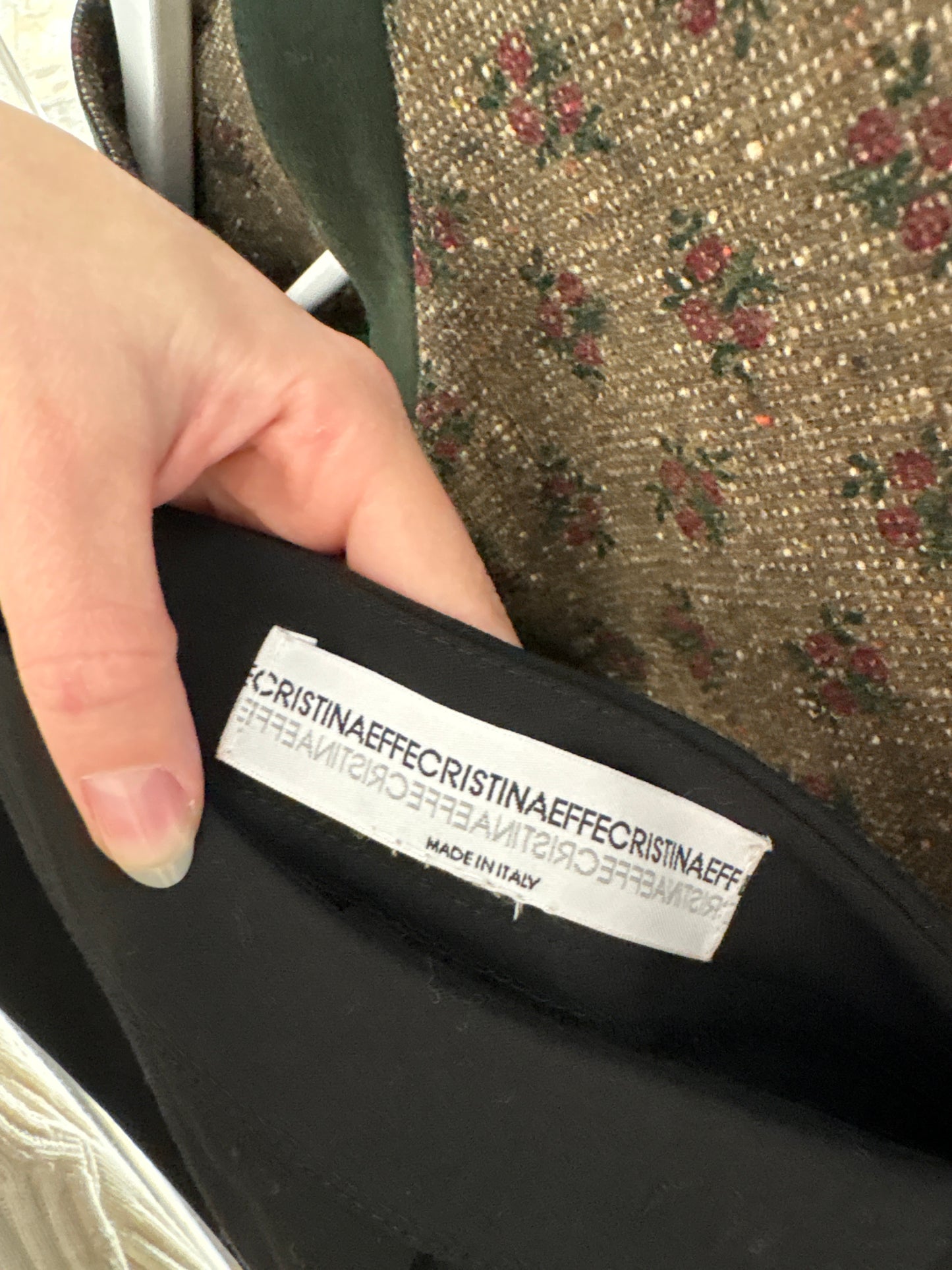 Pantaloni negri de brand luxury italian în croi evazat tall din lana extrafina confort