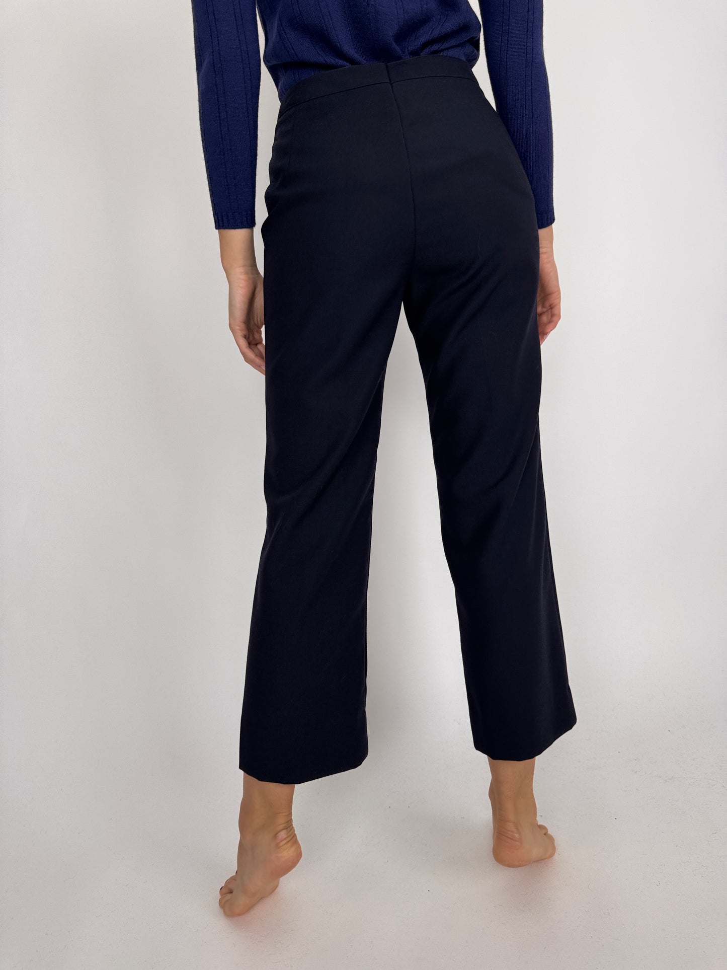 Pantaloni dark Navy din lana extrafina