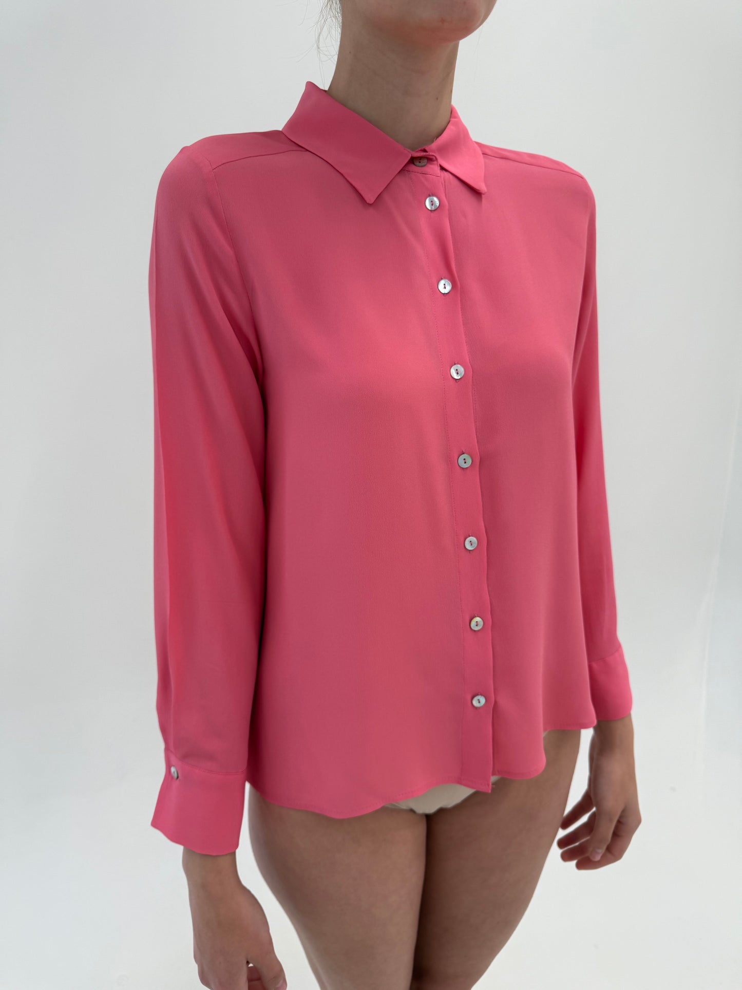 Cămăși noi Marella by Max Mara din mătase naturală sorbet pink