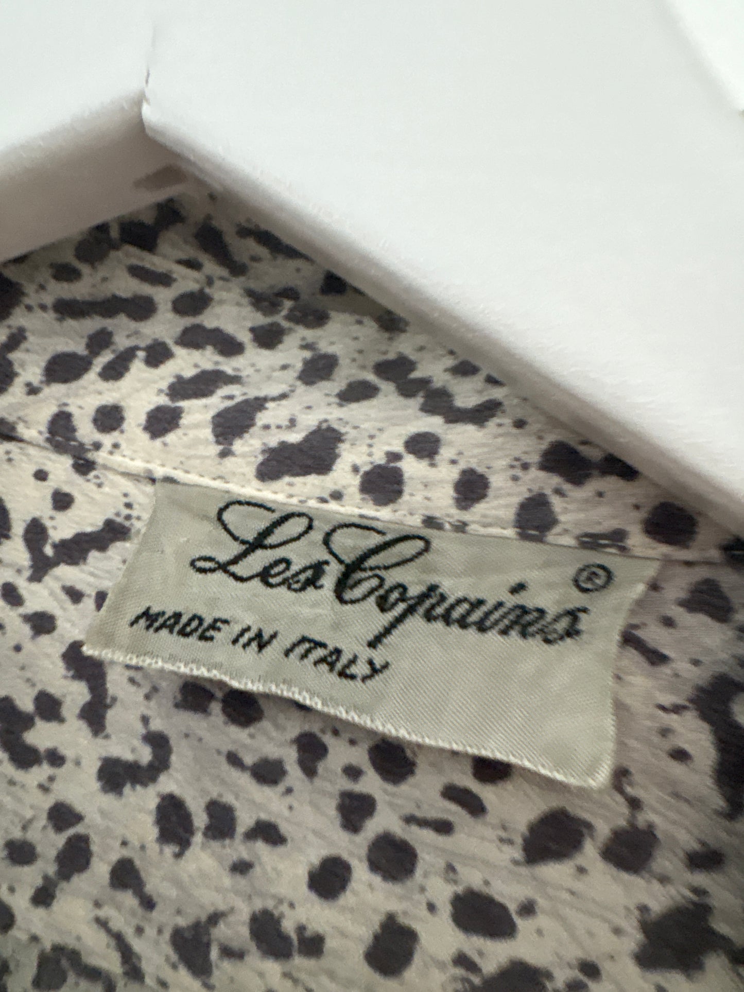 Cămașa vintage de brand luxury Les Copains din mătase naturală