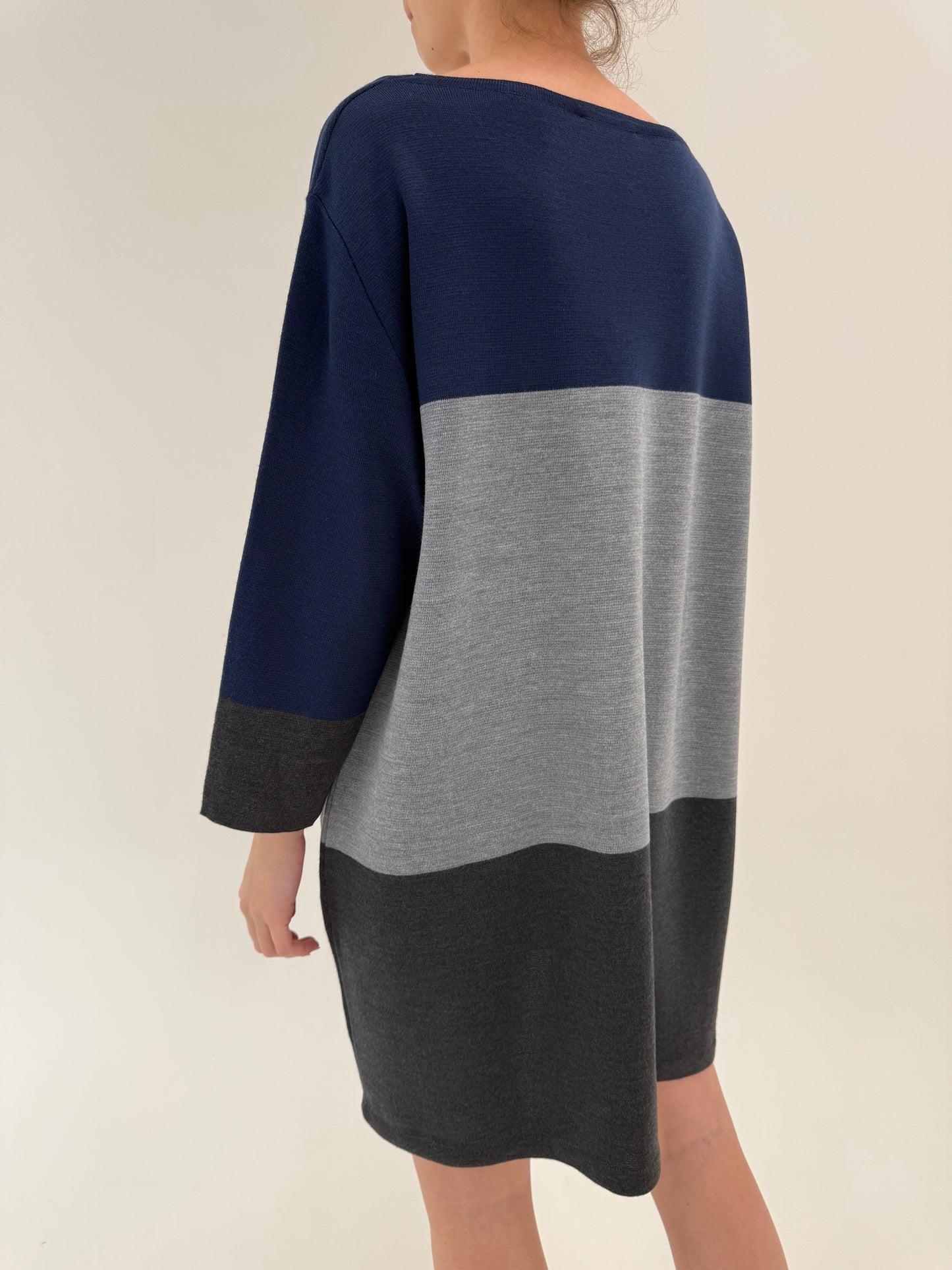 Rochie de brand luxury Krizia plus size din tricot de lana merino extrafina