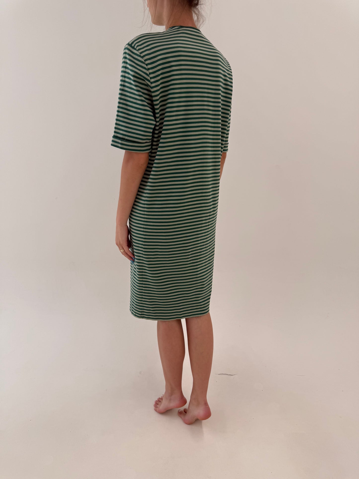 Rochie vintage italiană de brand premium de tricotaje din bumbac filo di Scozia