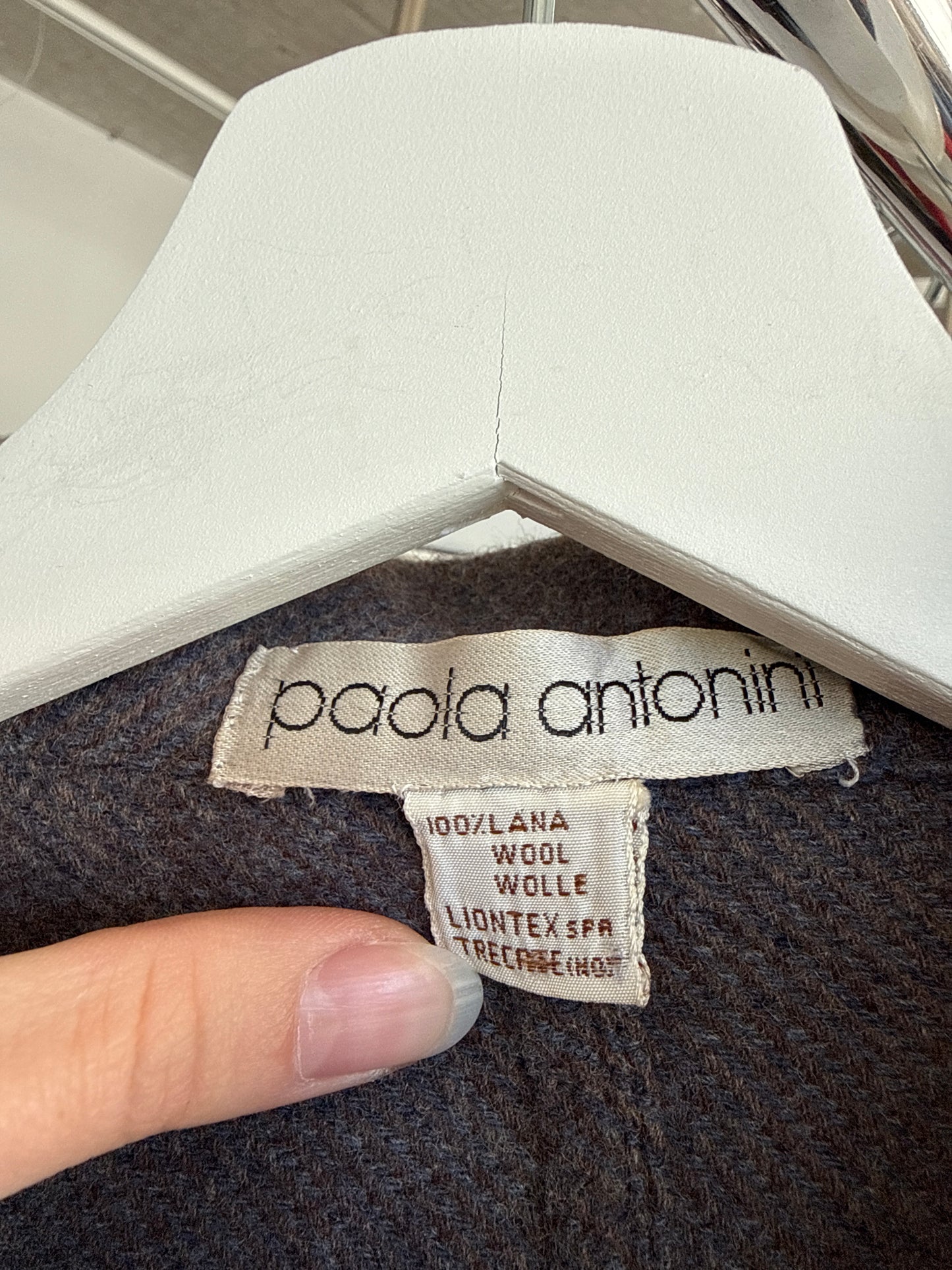 Capa vintage dusty lavender din lan extrafina