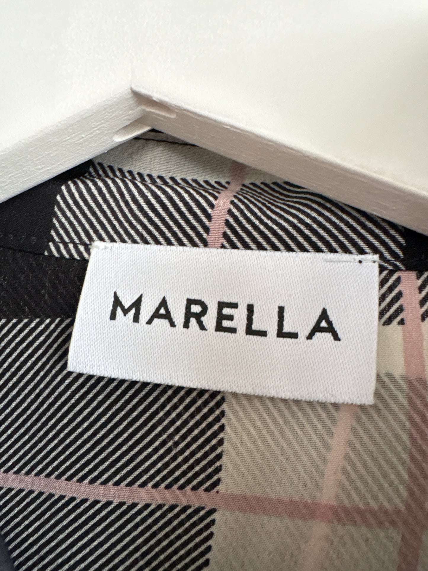 Cămașa nouă Marella by Max Mara din mătase naturală în carouri