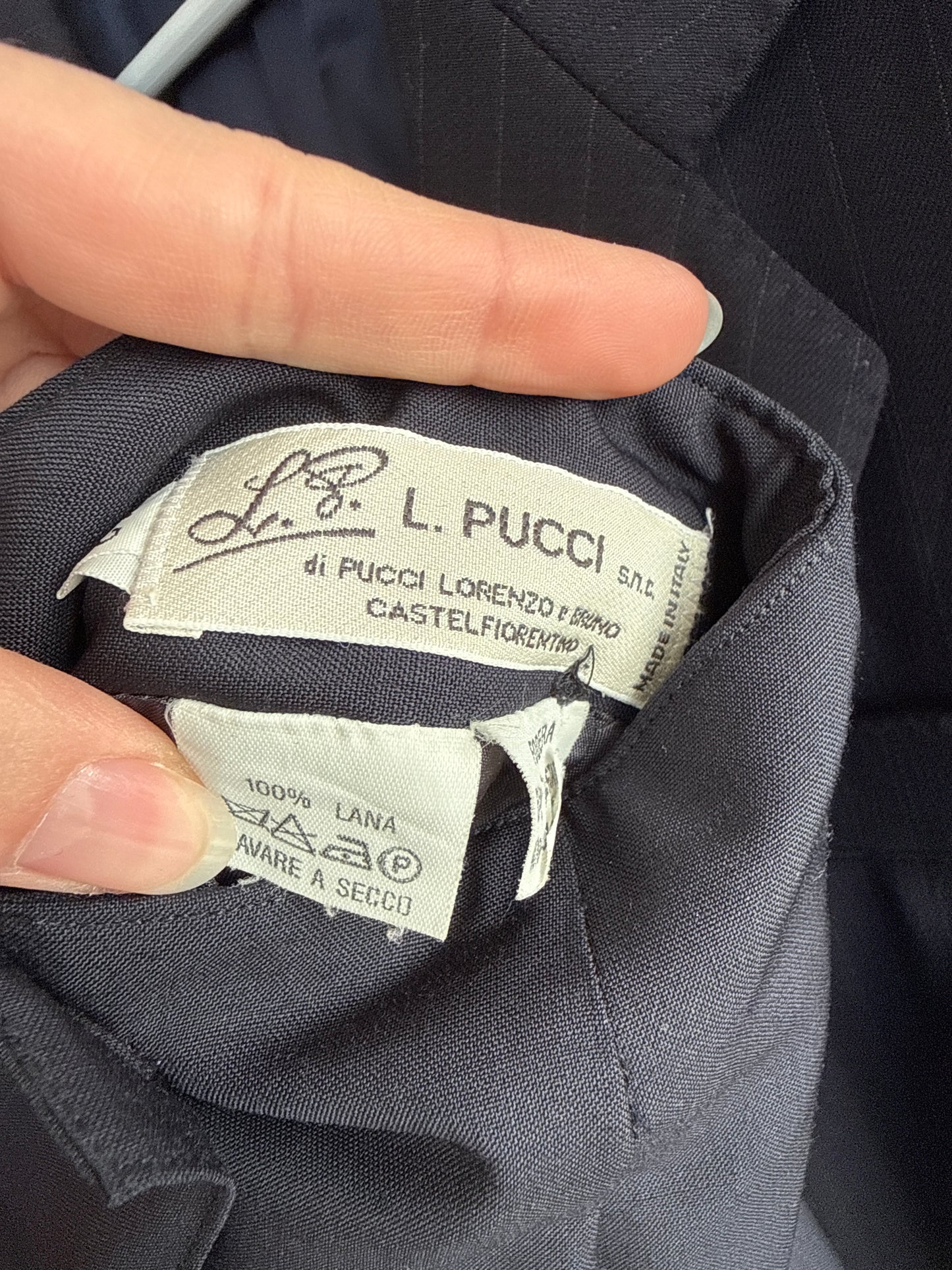 Fustă mini plisată de brand premium italian din lanita extrafina subțire