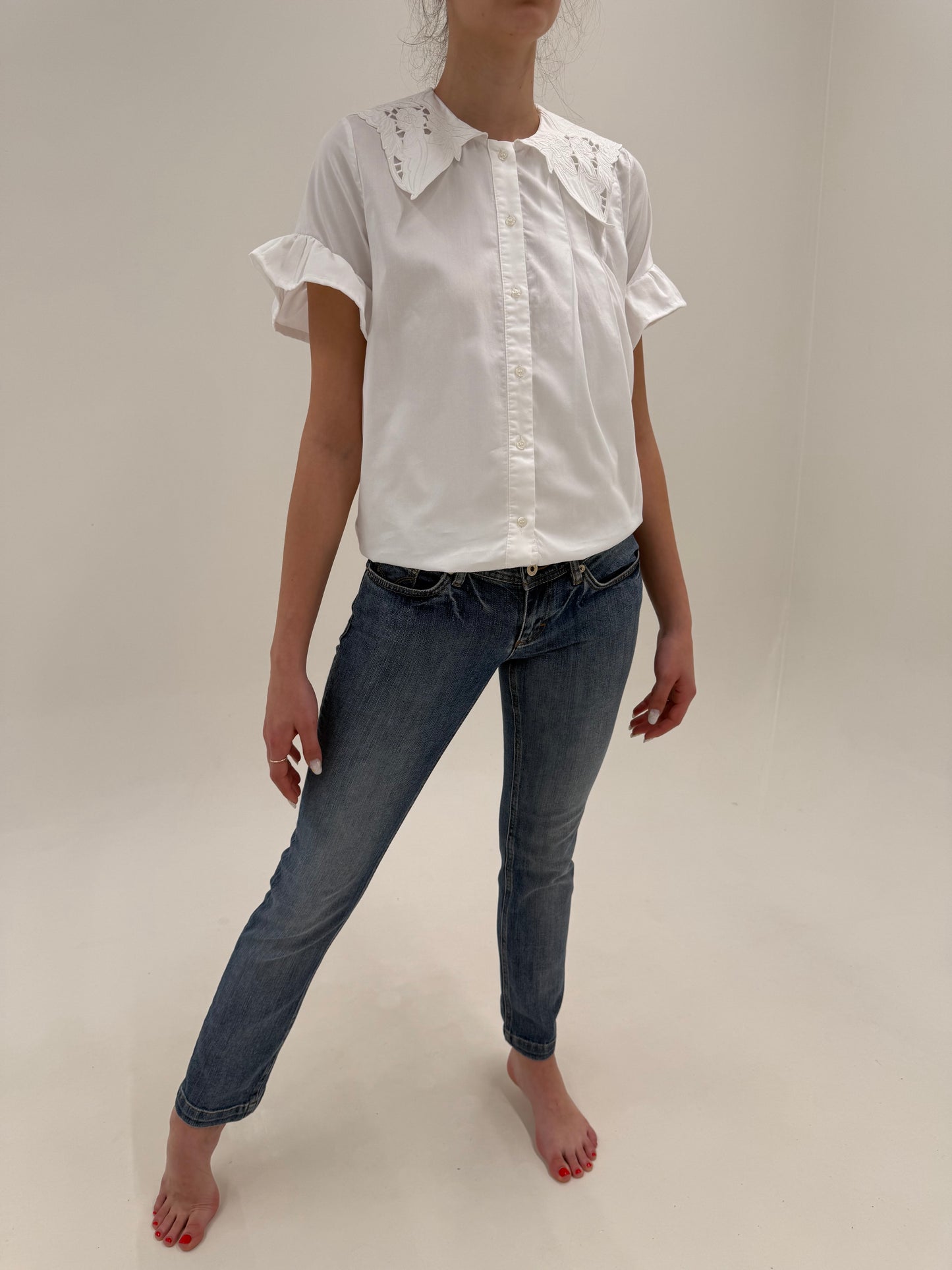 Jeans vintage Dolce&Gabbana în croi super revenit în trend