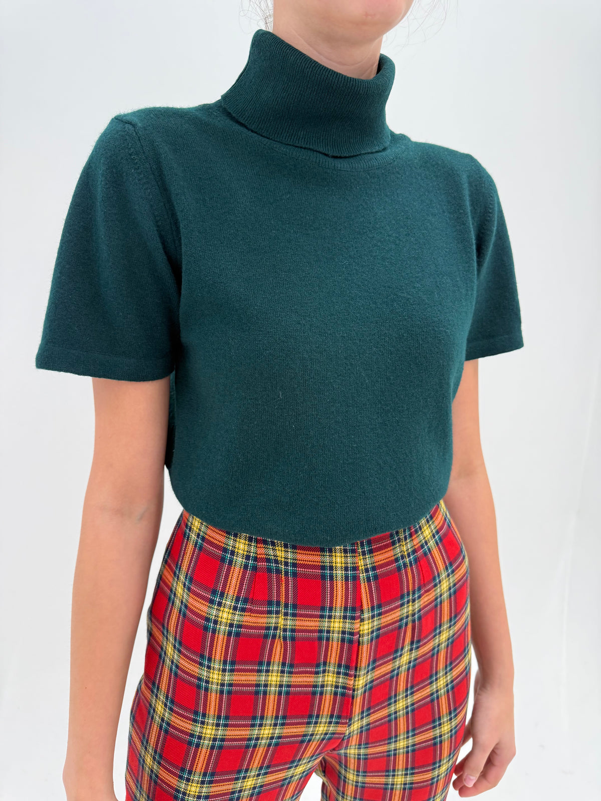 Maleta dark green 80% lana extrafina