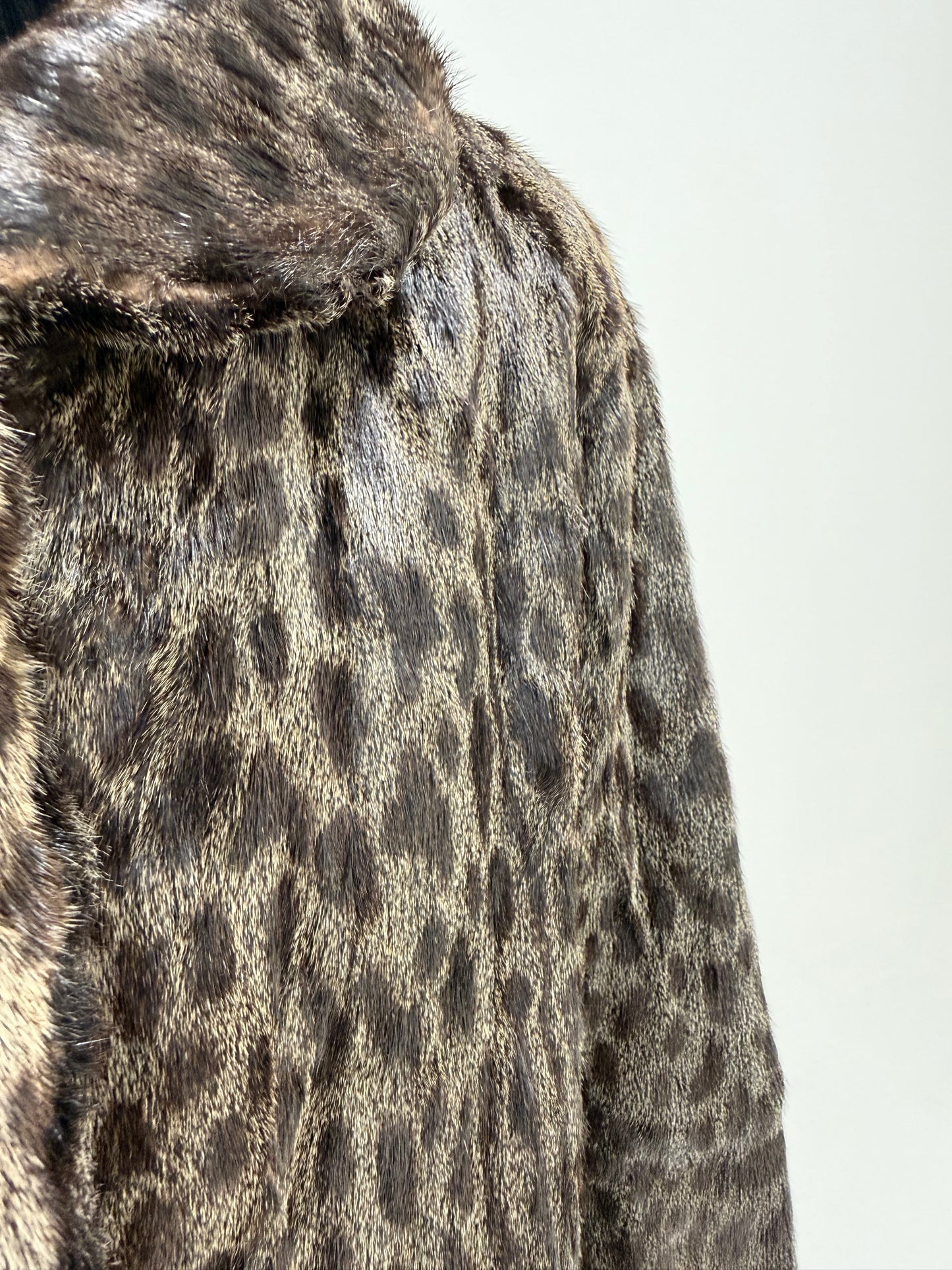 Blană naturală vintage de pisică sălbatică