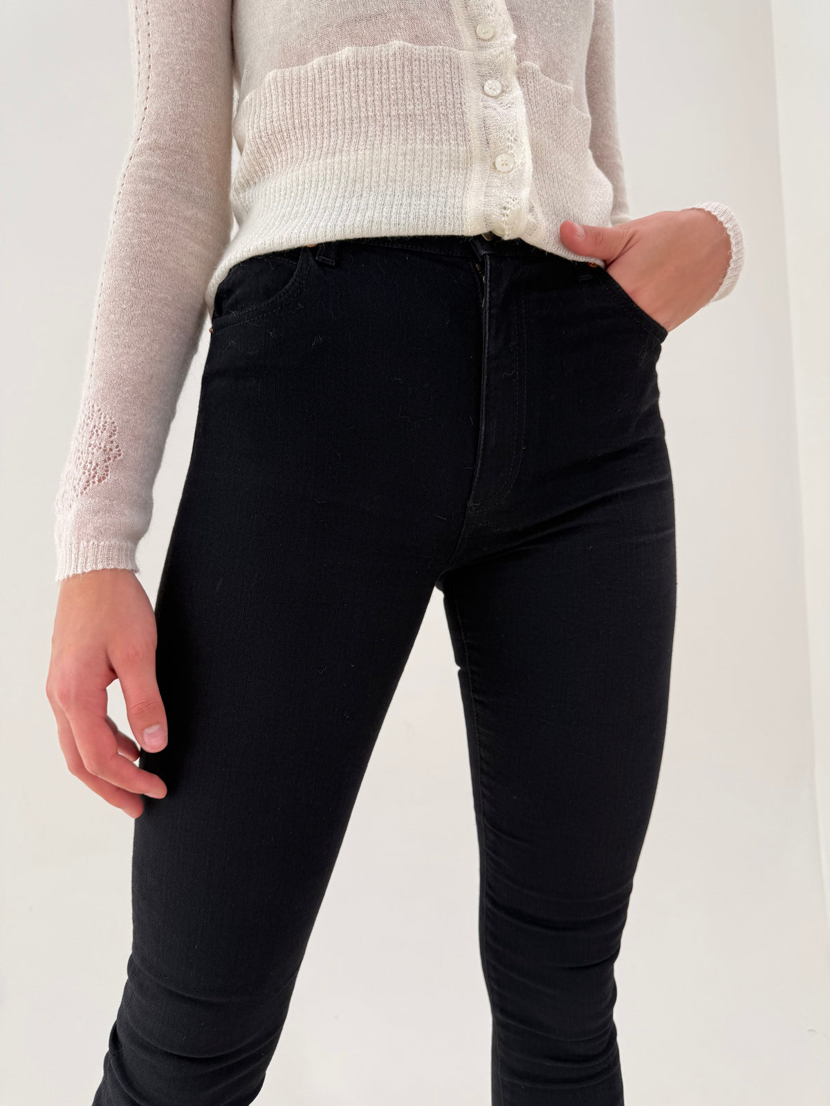 Jeans Gucci skinny, Alessandro Michele era cca. 2017–2020 negri modelatori