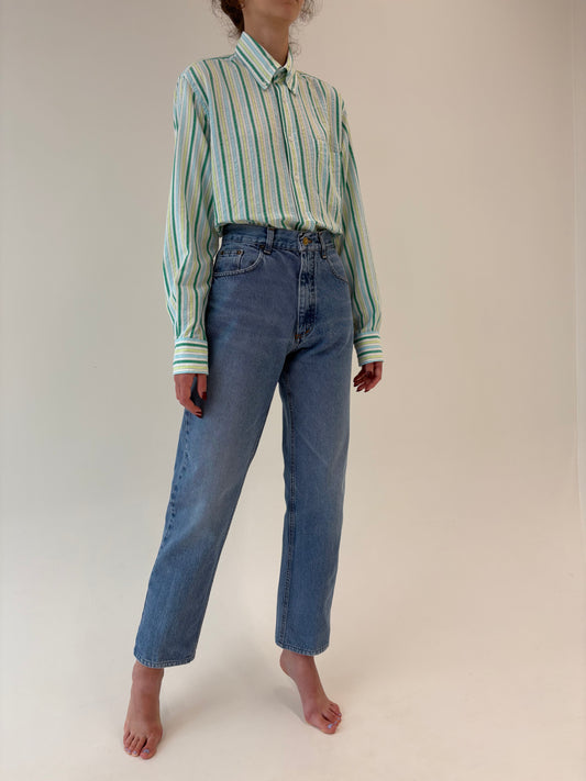 Jeans vintage classic wash and fit tall cu talie ultra înaltă