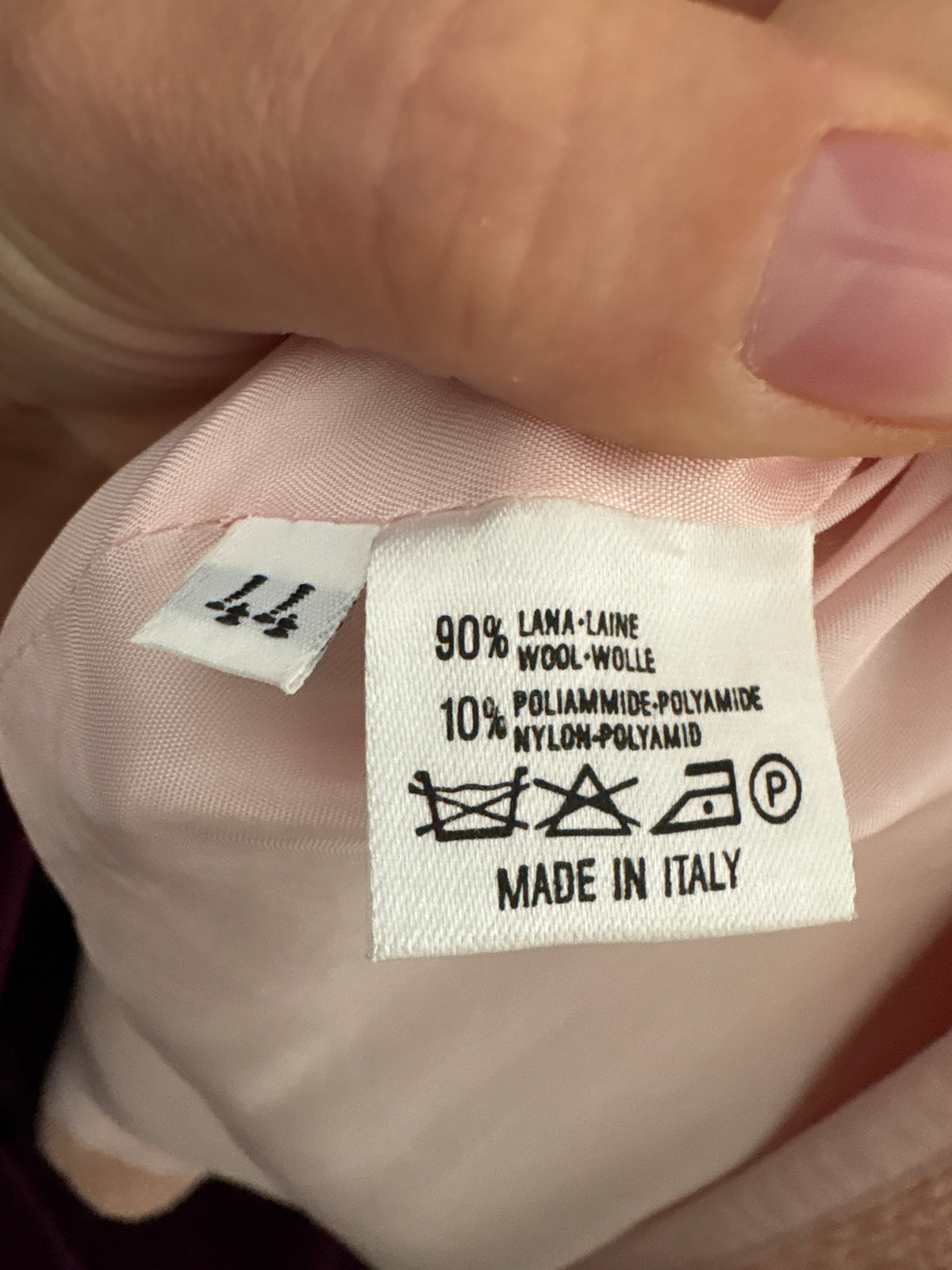 Pardesiu vintage din tweed excepțional de lana în croi lung tip pardesiu salmon