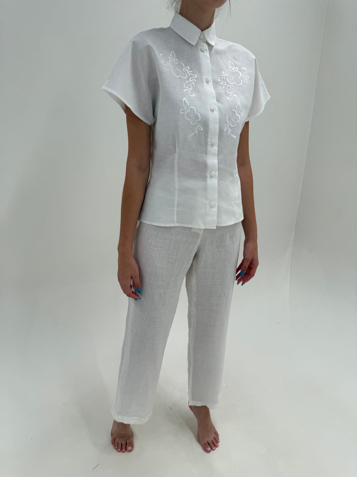 Pantaloni Marella by Max Mara din in premium în croi clasic cu talie elastică