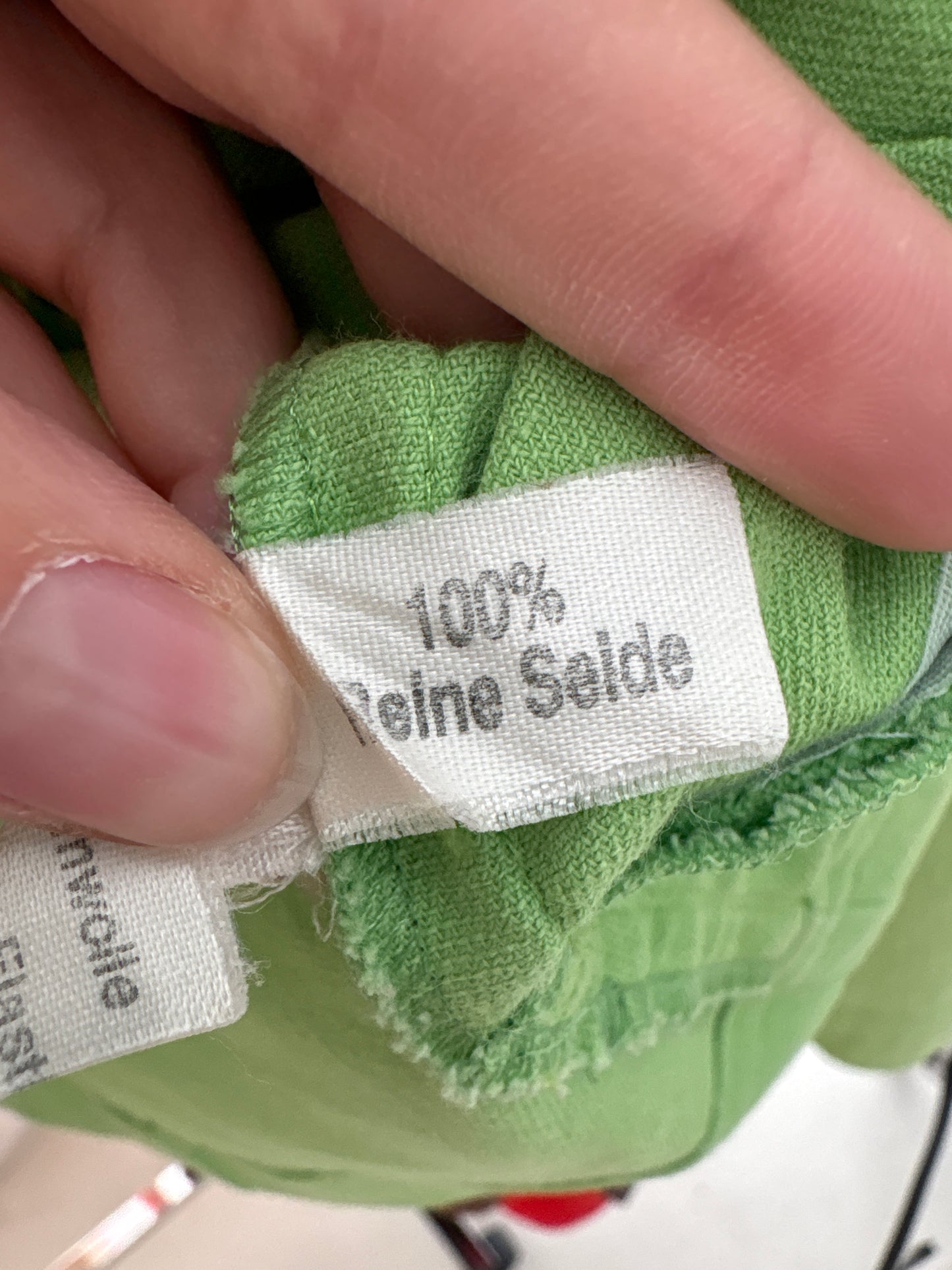 Sacou vintage de designer cu interior de mătase naturală în croi asimetric verde crud