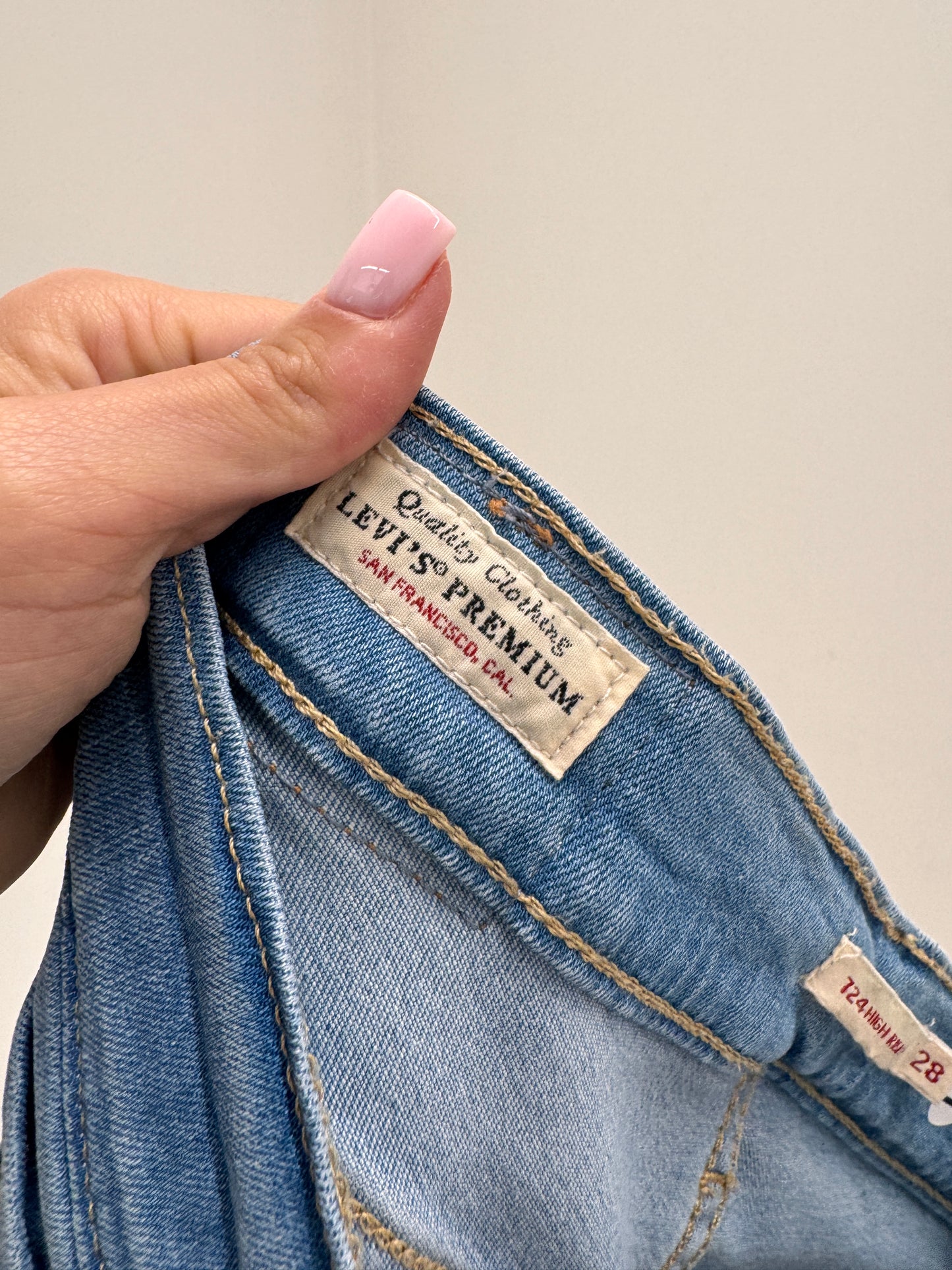 Jeans Levi’s 724 premium high rise ultra tall straight ultra confort classic wash