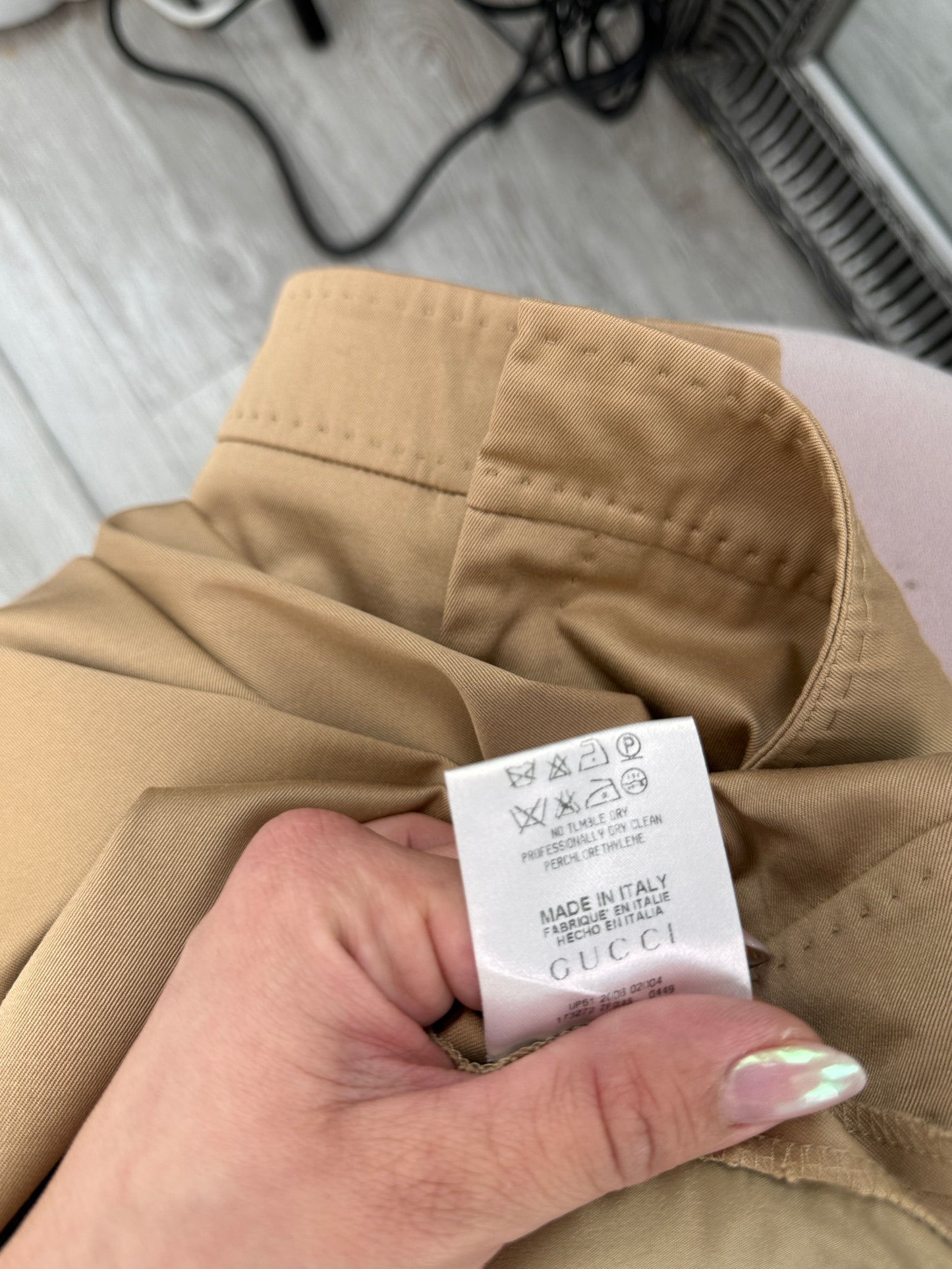 Pantaloni camel Gucci