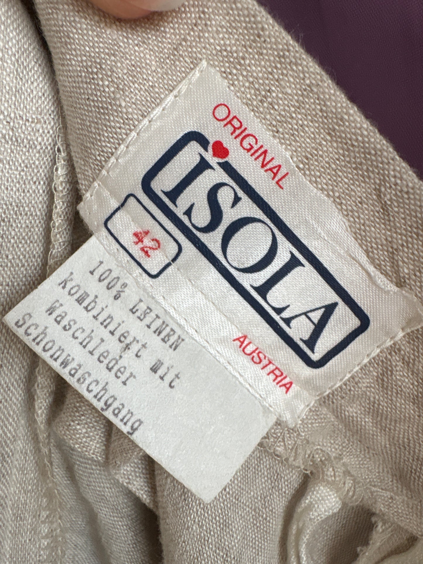 Fustă maxi sand nude din pânză excepțională de in cu talie ultra înaltă