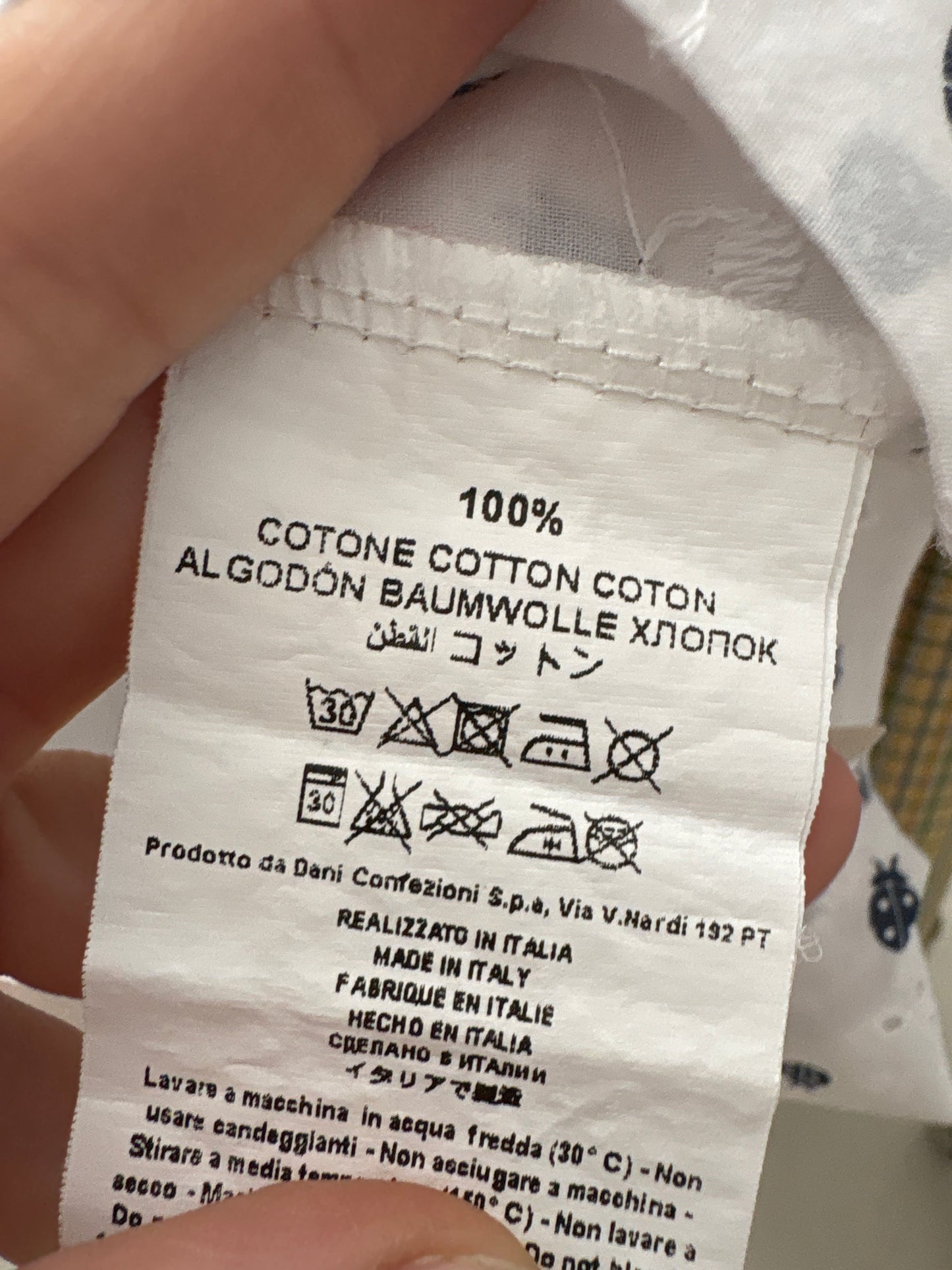 Cămașa italiana din bumbac premium integral cu broderie anglaise