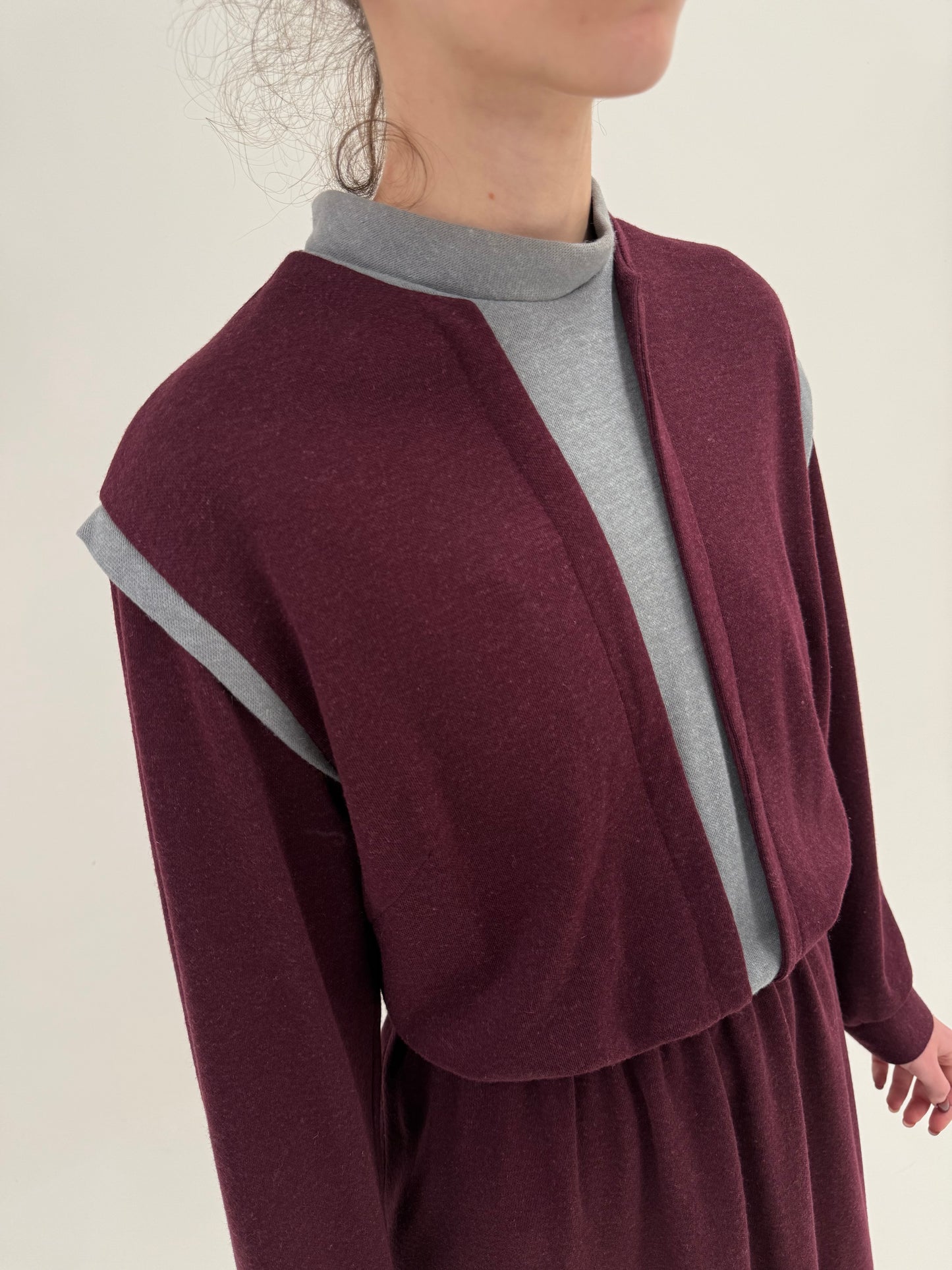 Rochie vintage în croi retro modern cu talie ultra înaltă elastică