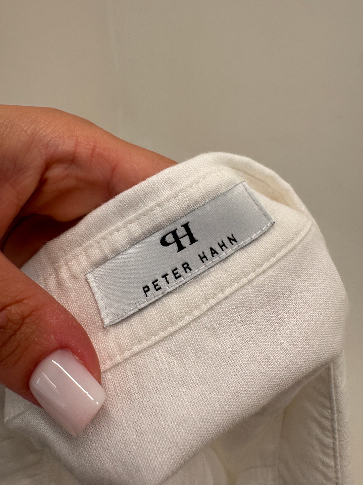 Cămașa din pânză premium de in și bumbac cu broderie manuală delicată