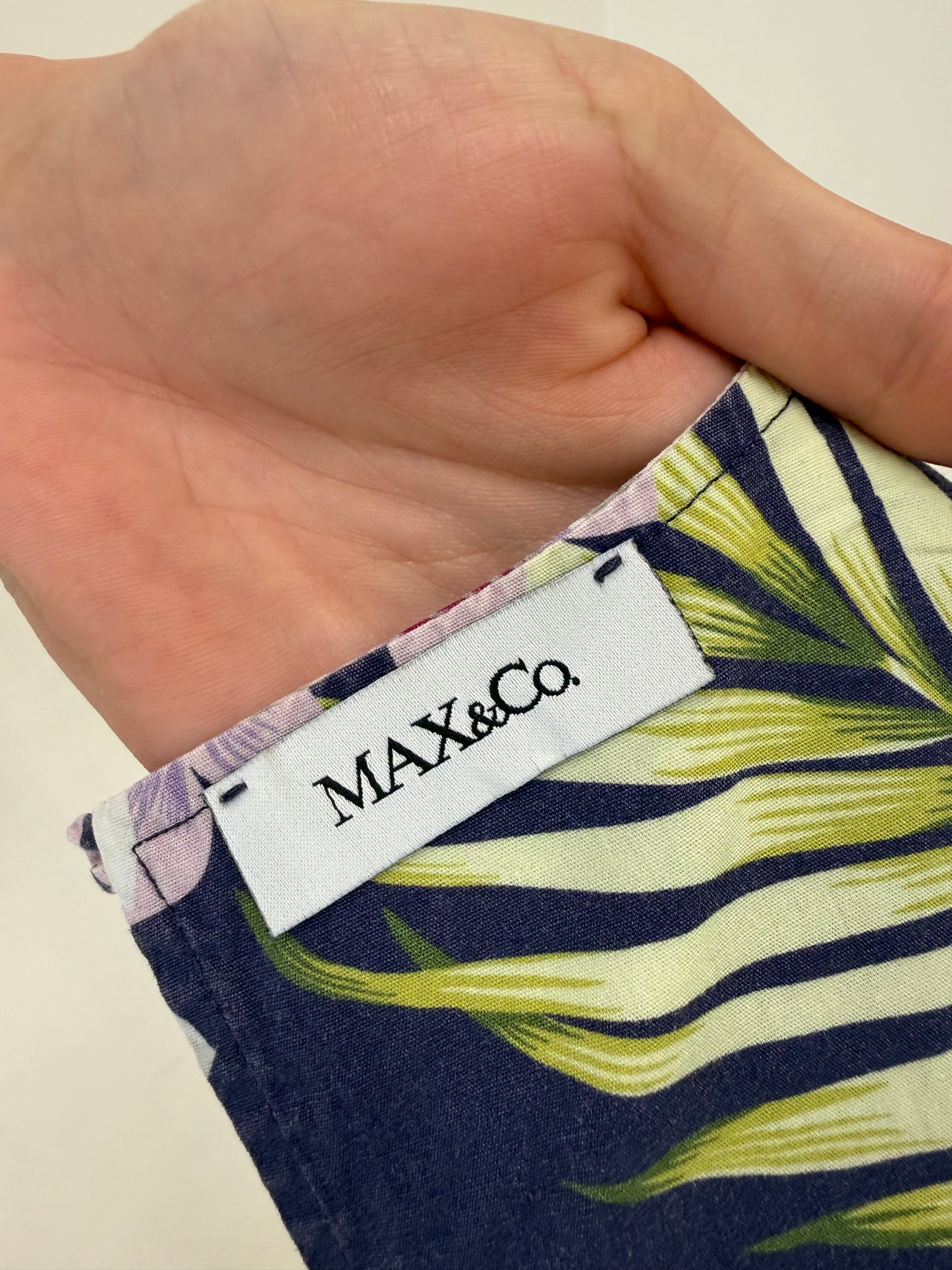 Rochie Max&Co by Max Mara din bumbac premium cu print organic si volane