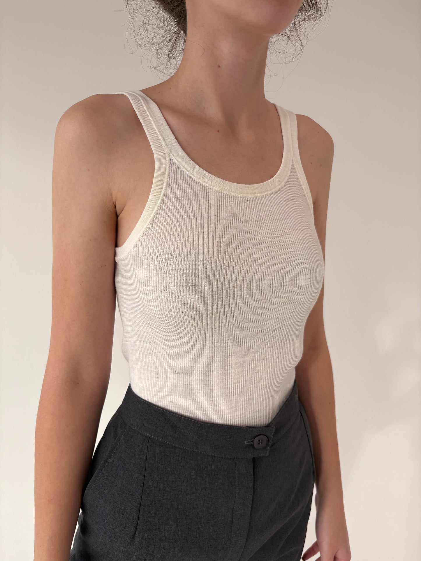 Maieu high end italian din lana extrafina ribbed