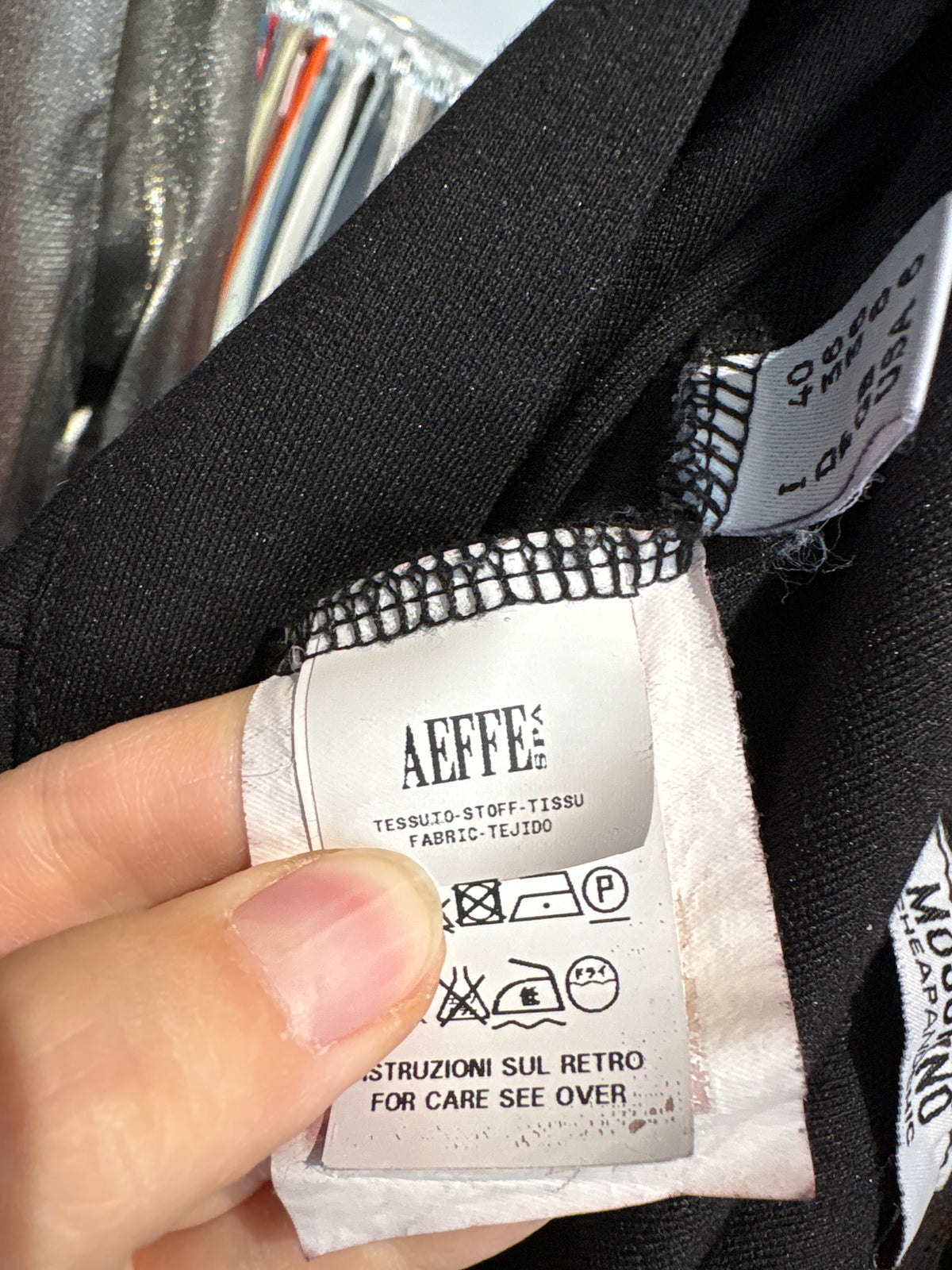 Pantaloni Moschino negri din tricot dens ultra modelator petite