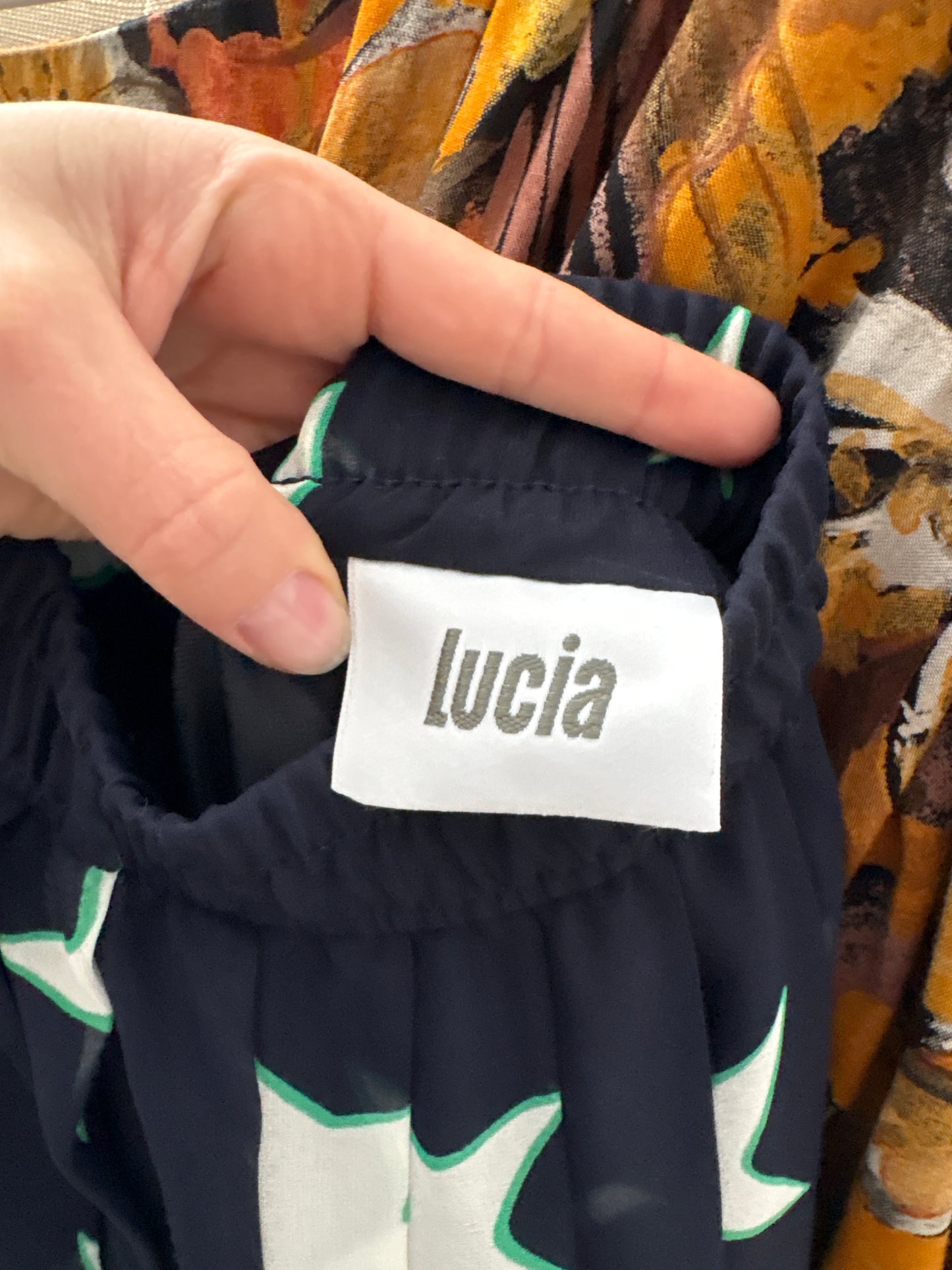 Fustă vintage plisată cu print și talie ultra înaltă elastică midi lung