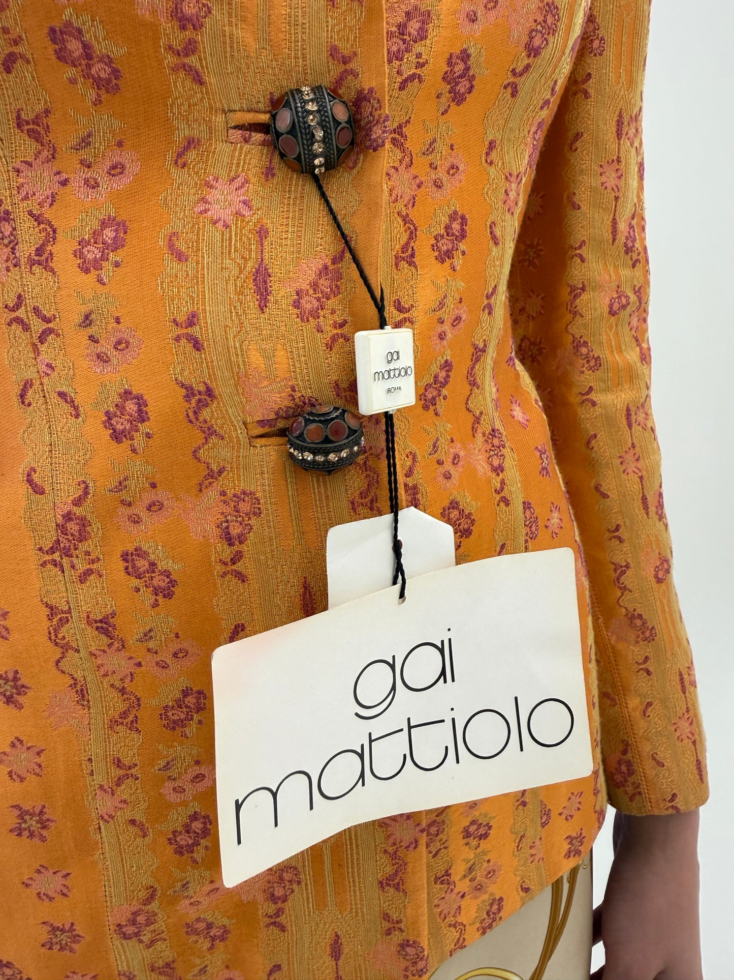 Sacou vintage nou de brand couture italian Gai Mattiolo de colecție
