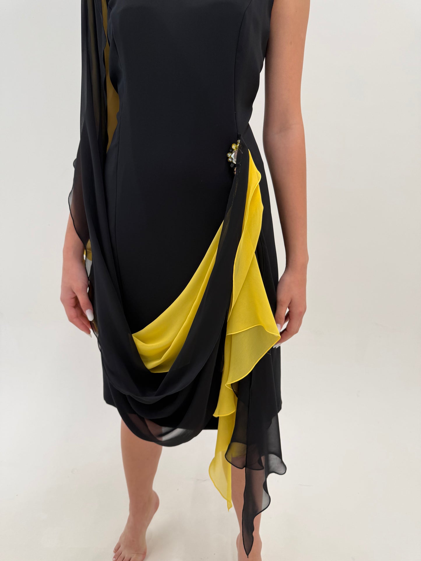 Rochie de seară de brand luxury Lancetti excepțională ultra chic atemporală