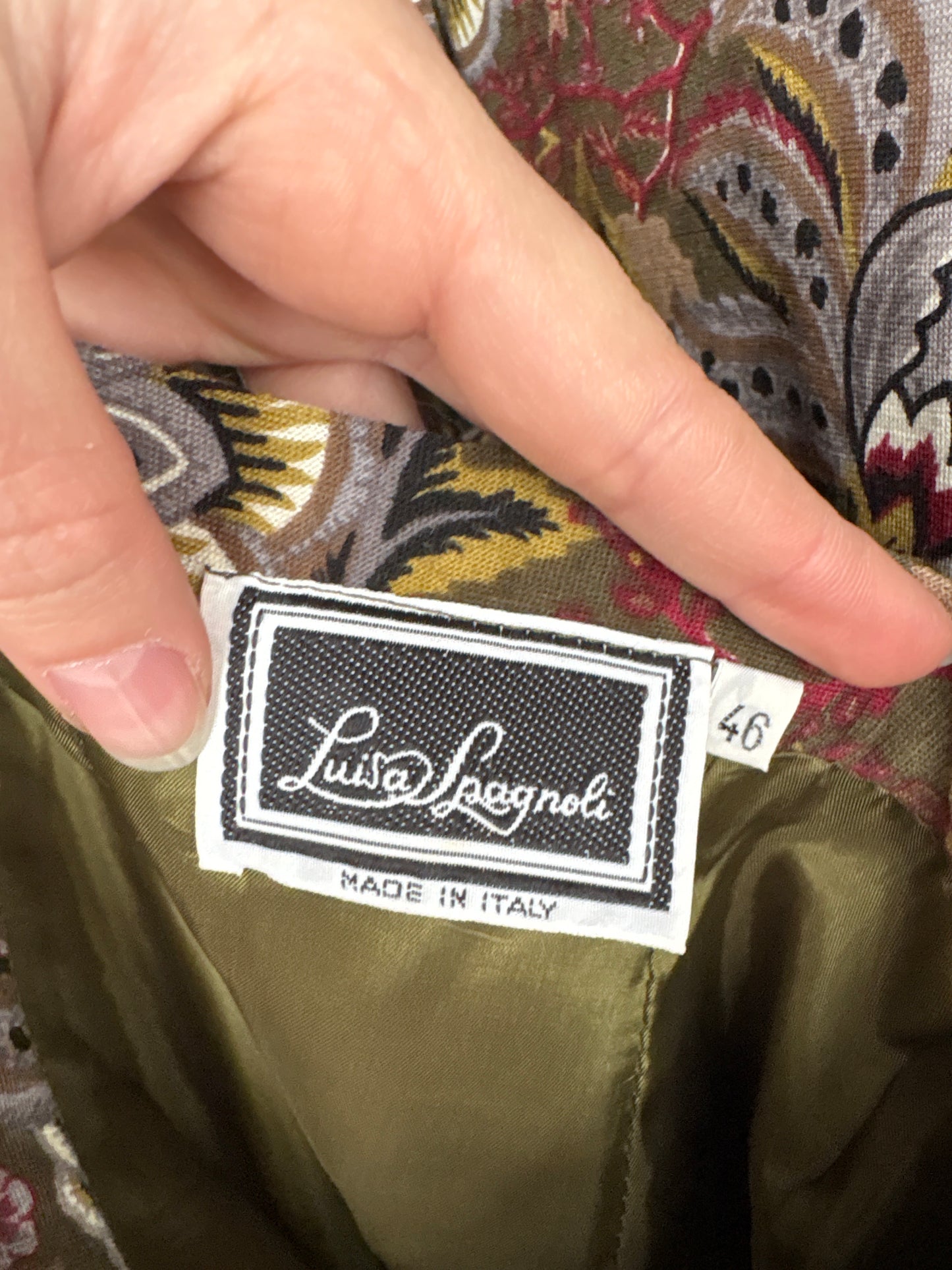 Set vintage luxury Luisa Spagnoli uitra confort cu drapaj în talie și fustă midi