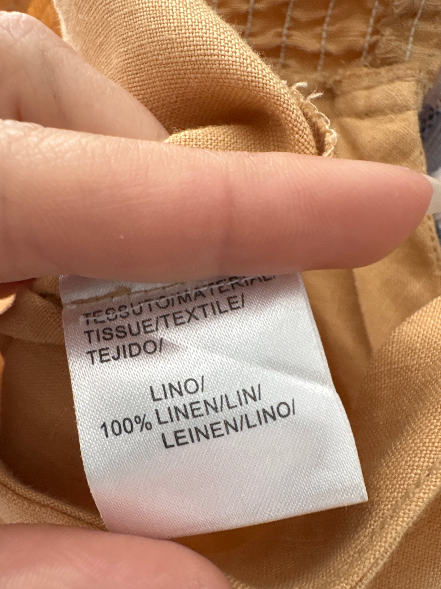 Rochie maxi tall din in butter yellow cu spate elastic în croi minimalist
