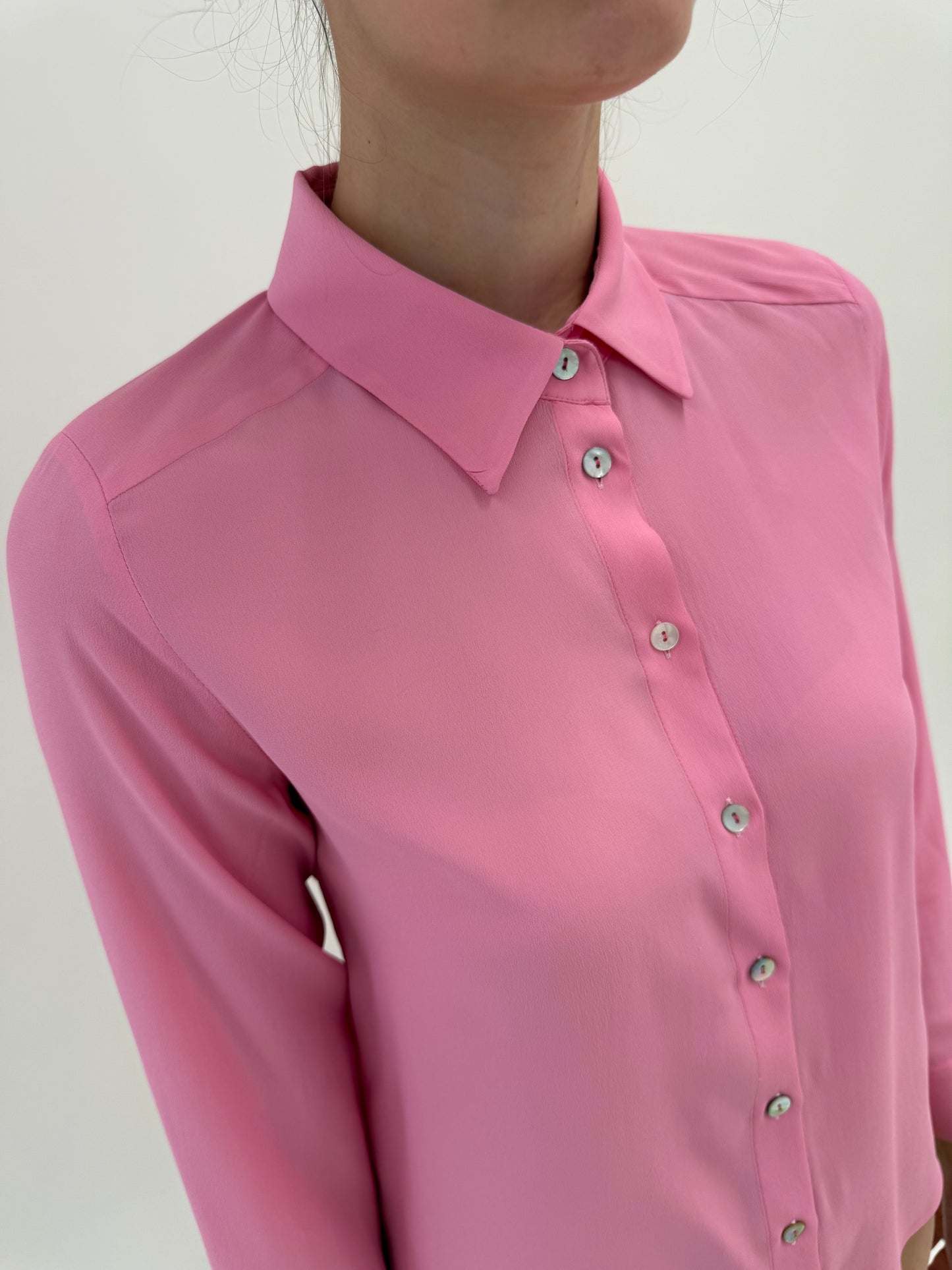 Cămăși Marella by Max Mara noi din mătase naturală bubblegum pink