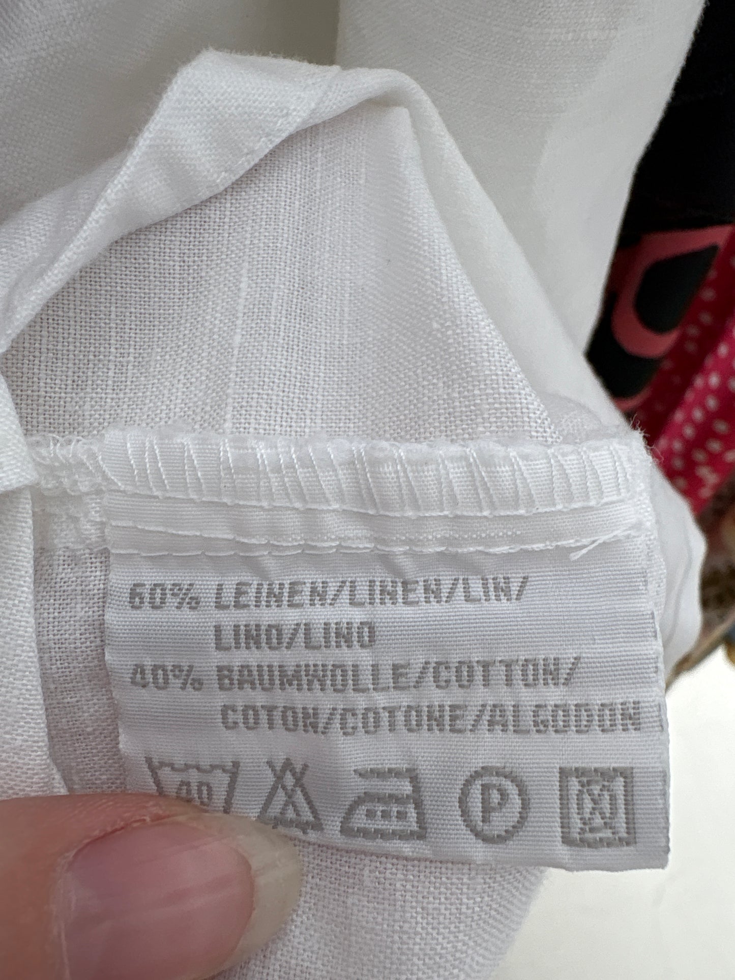 Camasa exceptionala din panza de in și bumbac cu broderie anglaise în croi lung