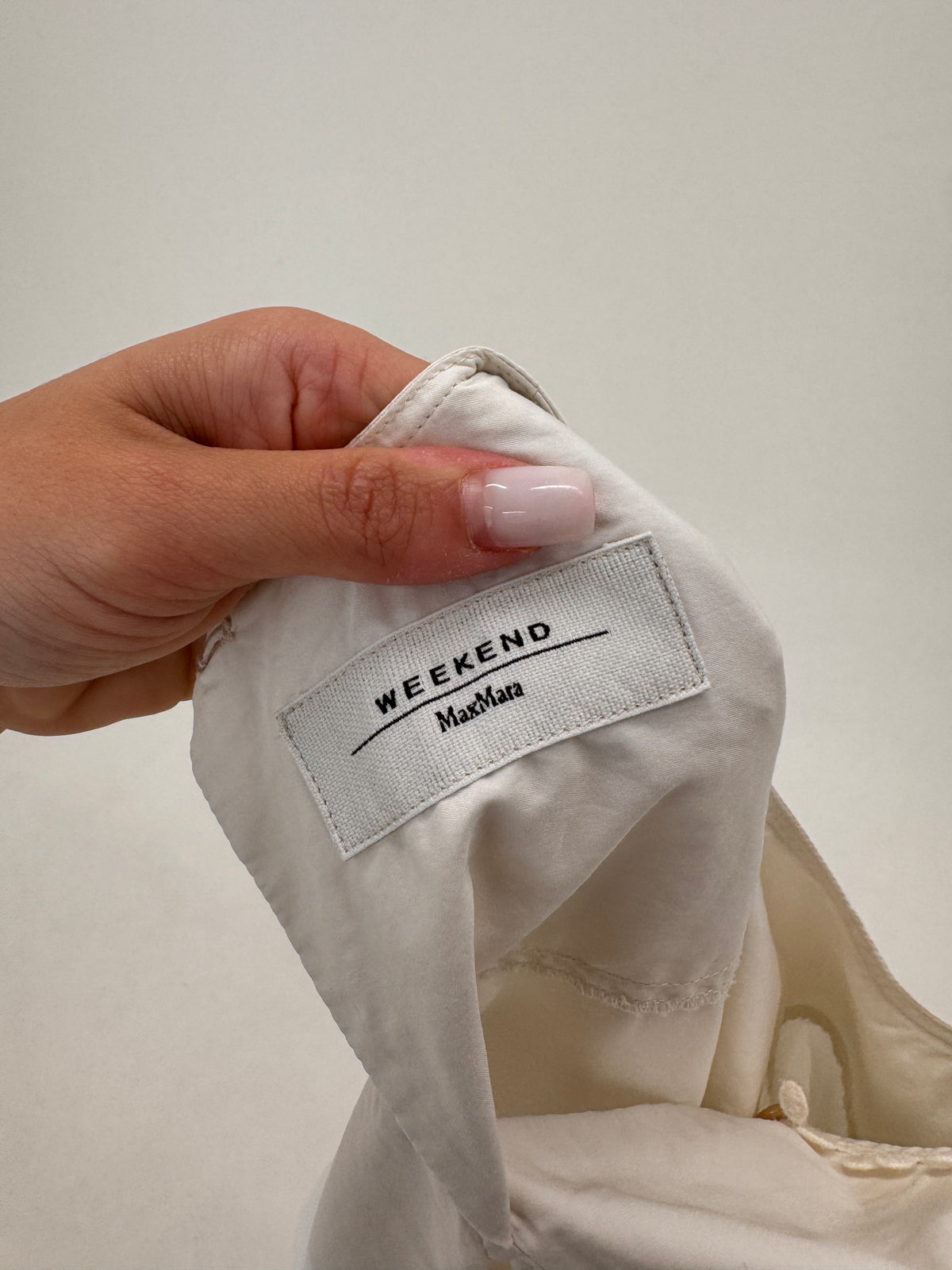 Tunica Max Mara cu broderie din poplin excepțional de bumbac