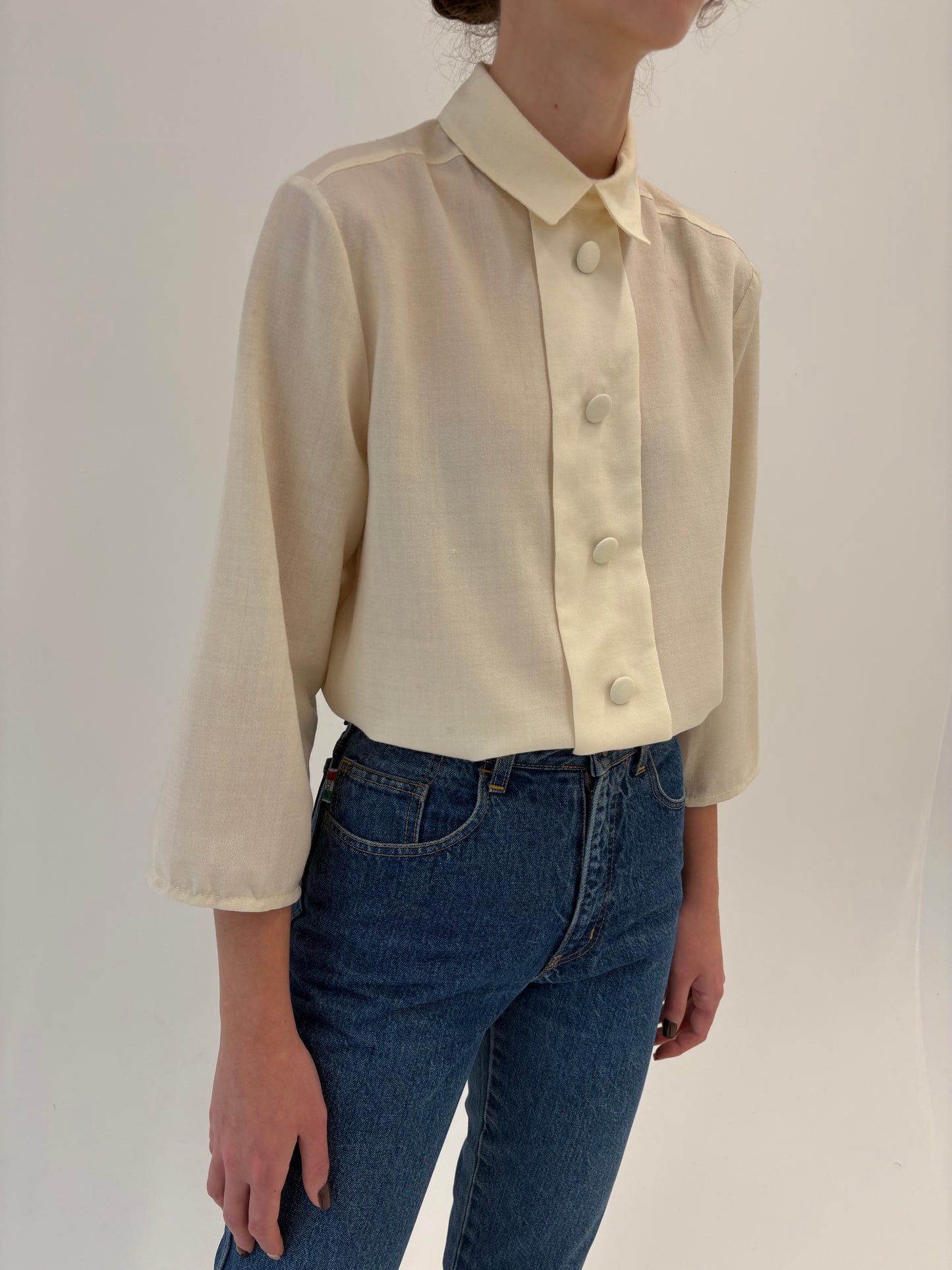 Jeans luxury Moschino petite cu talie ultra înaltă