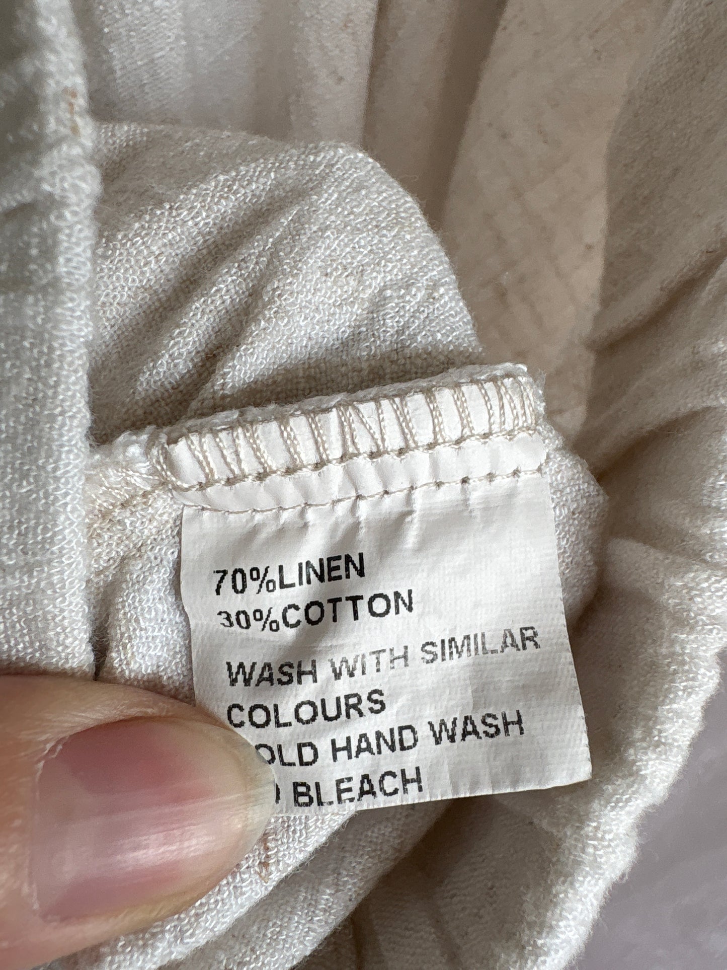 Pantaloni palazzo ultea ampli în croi chic din pânză de in și bumbac