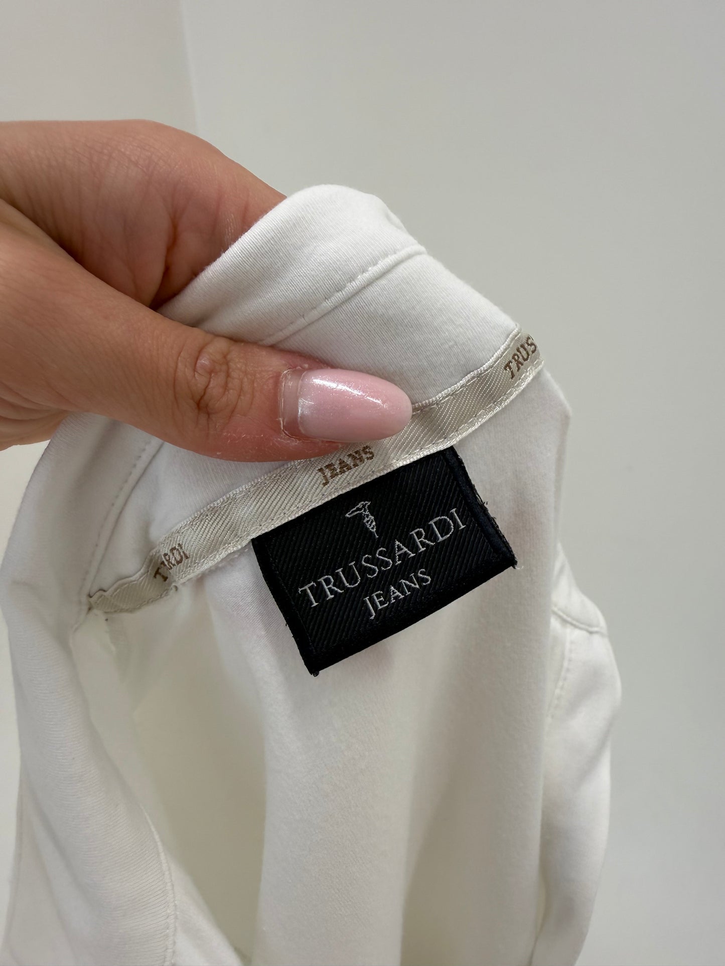 Top polo Trussardi din bumbac excepțional