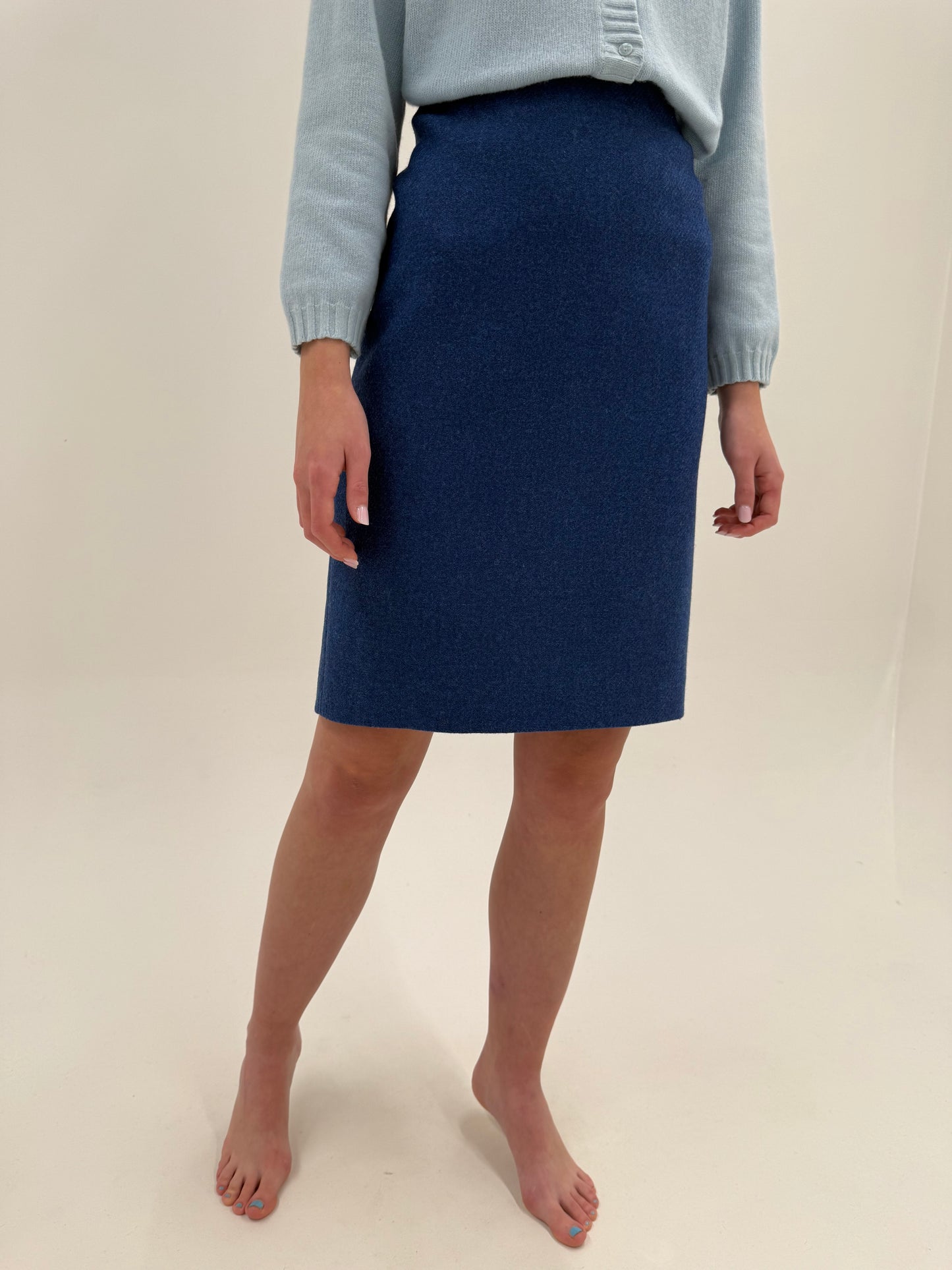 Costum high end italian din tweed de lana extrafina