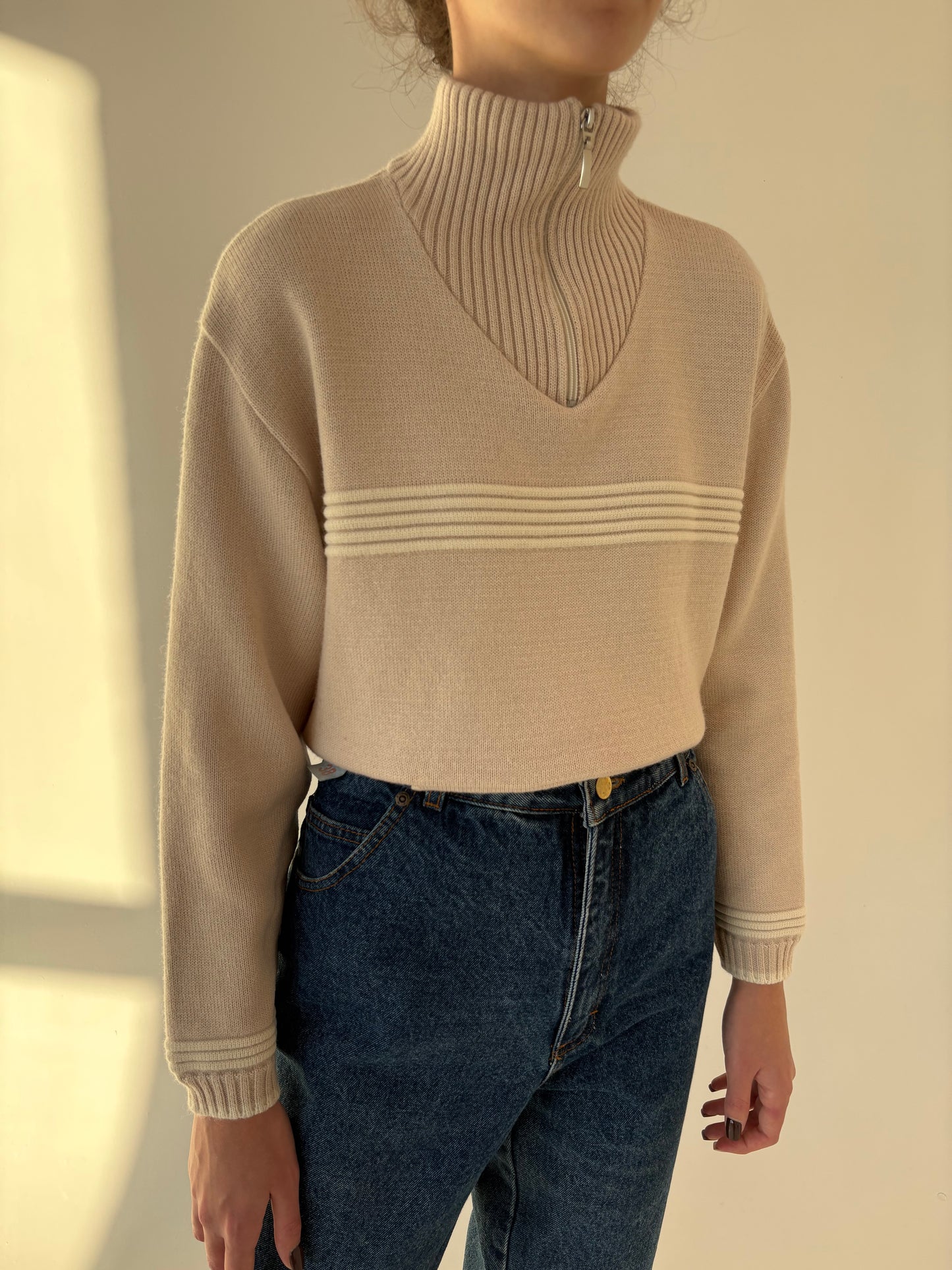 Maleta high end italiană din lana merino extrafina de gramaj mare