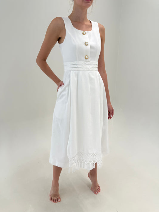 Rochie de brand luxury Sportalm din pânză excepțională de in și bumbac