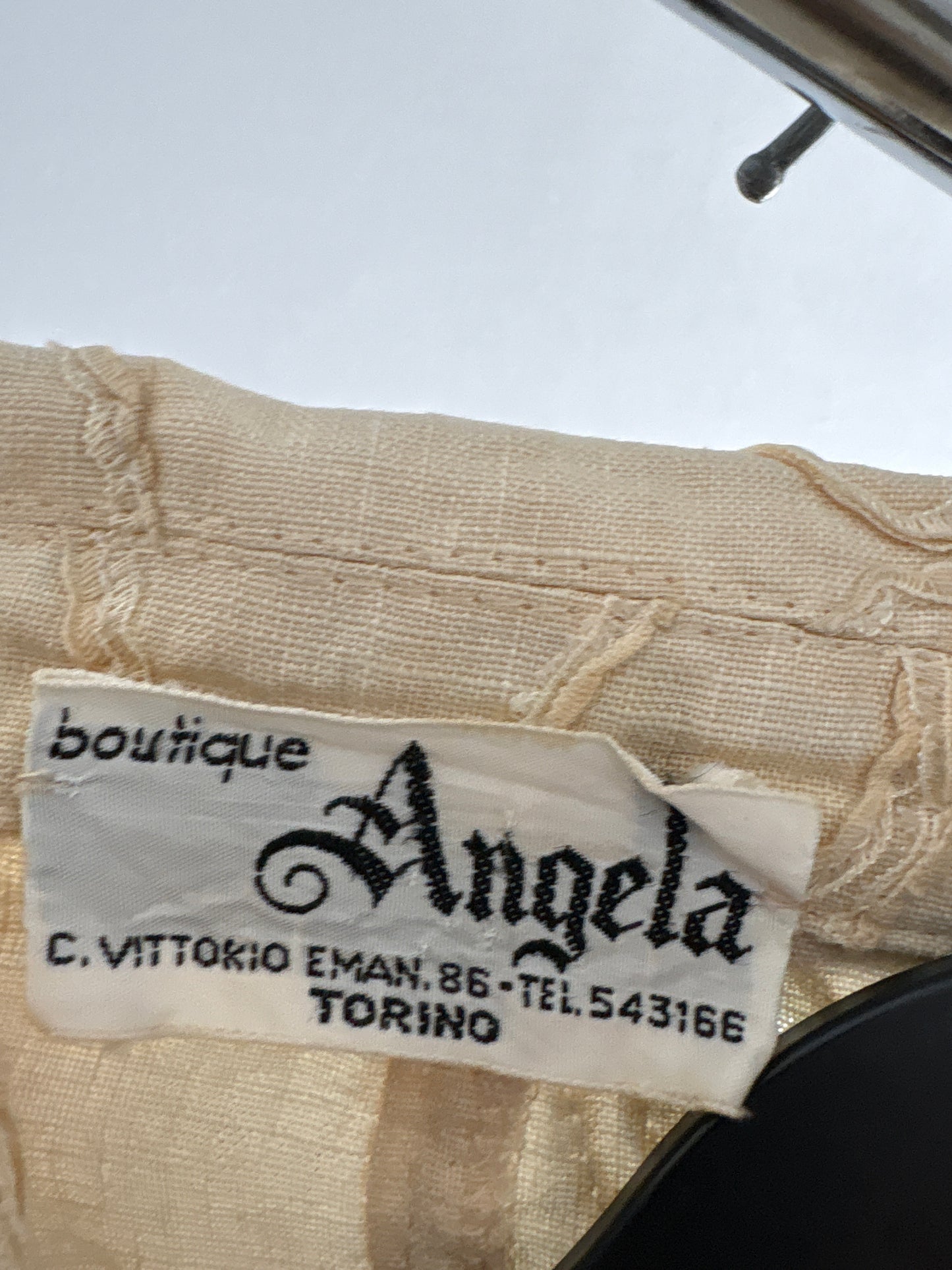 Sacou vintage italian camel din in excepțional cu aplicații manuale 3D